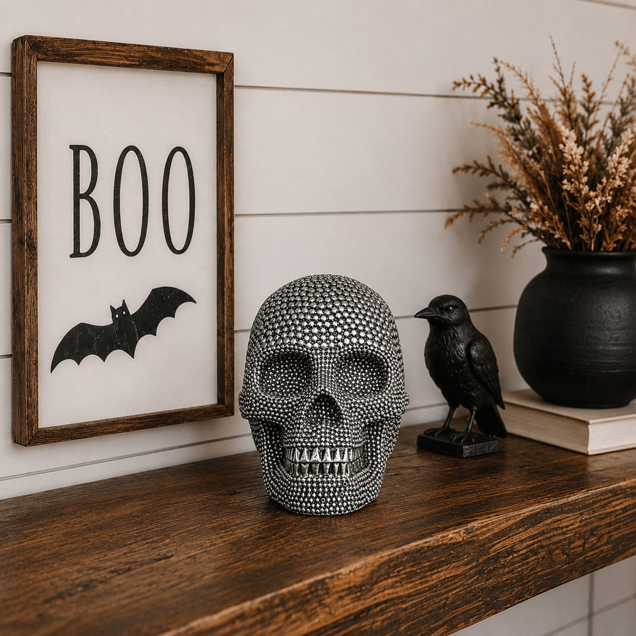 Gia Roma Halloween Resin Skull Gold