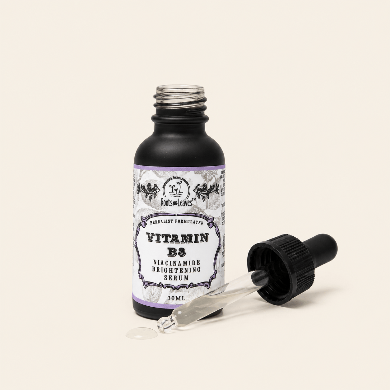 Roots and Leaves, LLC Face Serum Vitamin B3 (Niacinamide) Brightening Serum