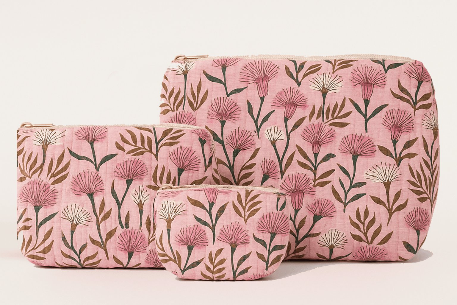 Erin Donahue Tice Tote Bag Set of 3 The Meadow Cosmetic Bag