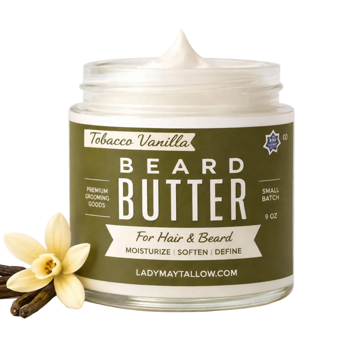 Natural Beard Butter for Men Tobacco Vanilla
