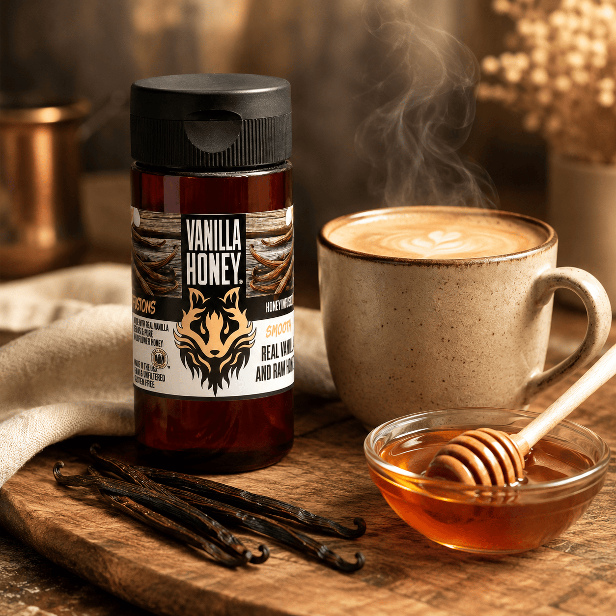Honey Badgers Bee Farm Honey Honey Badgers Vanilla Honey
