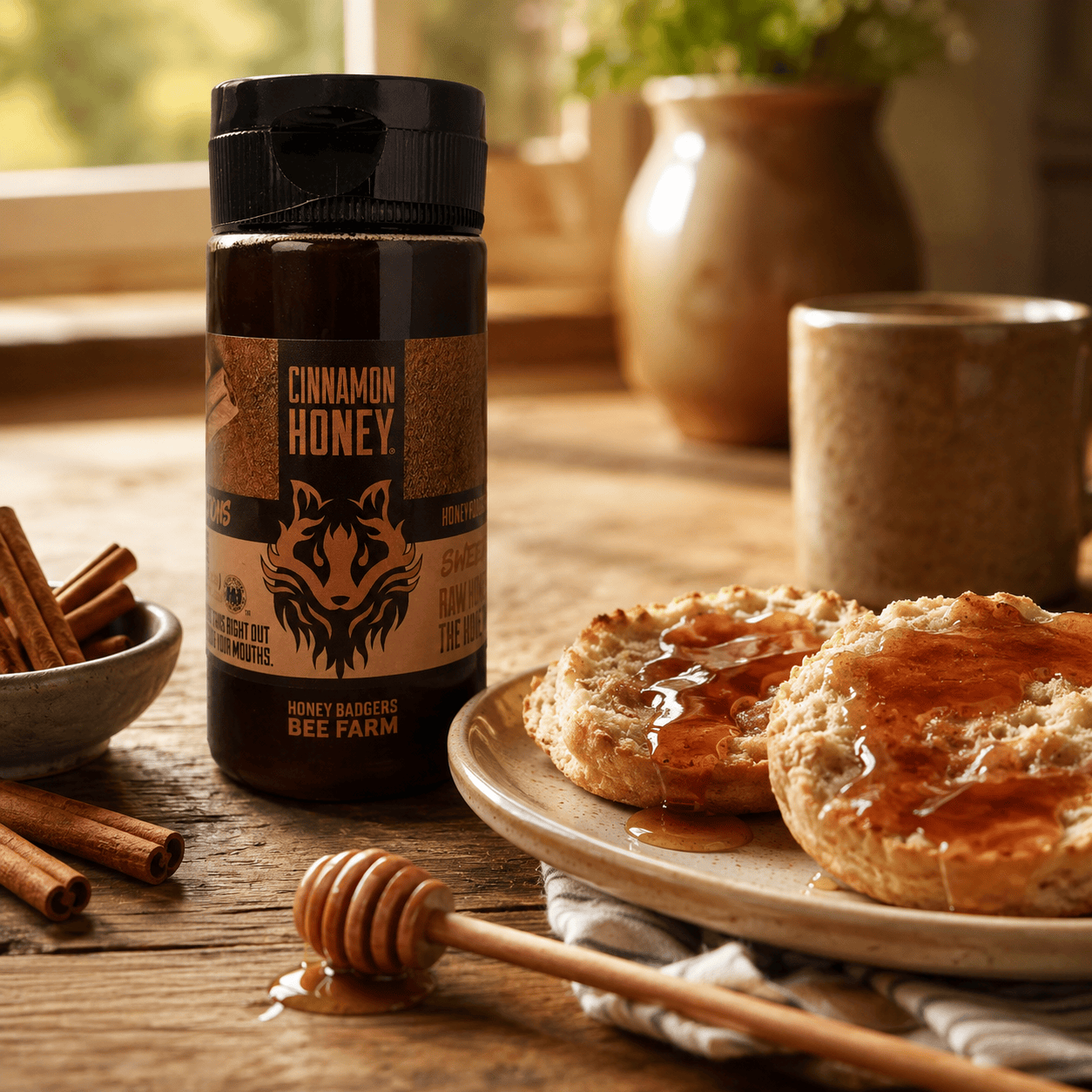 Honey Badgers Bee Farm Honey Cinnamon Honey