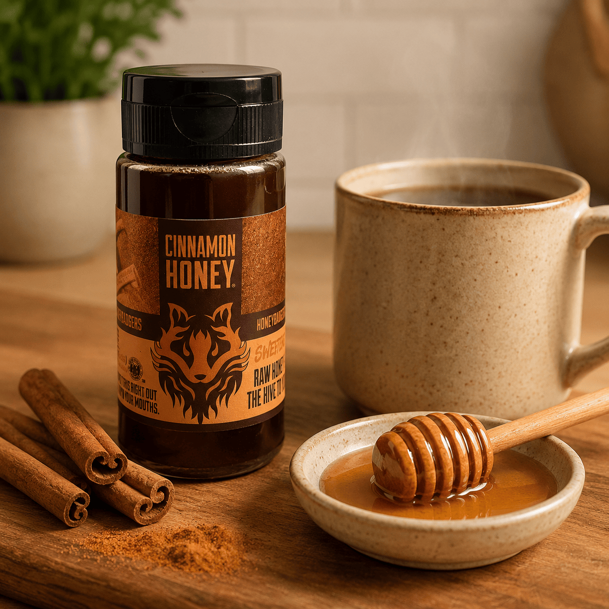 Honey Badgers Bee Farm Honey Cinnamon Honey