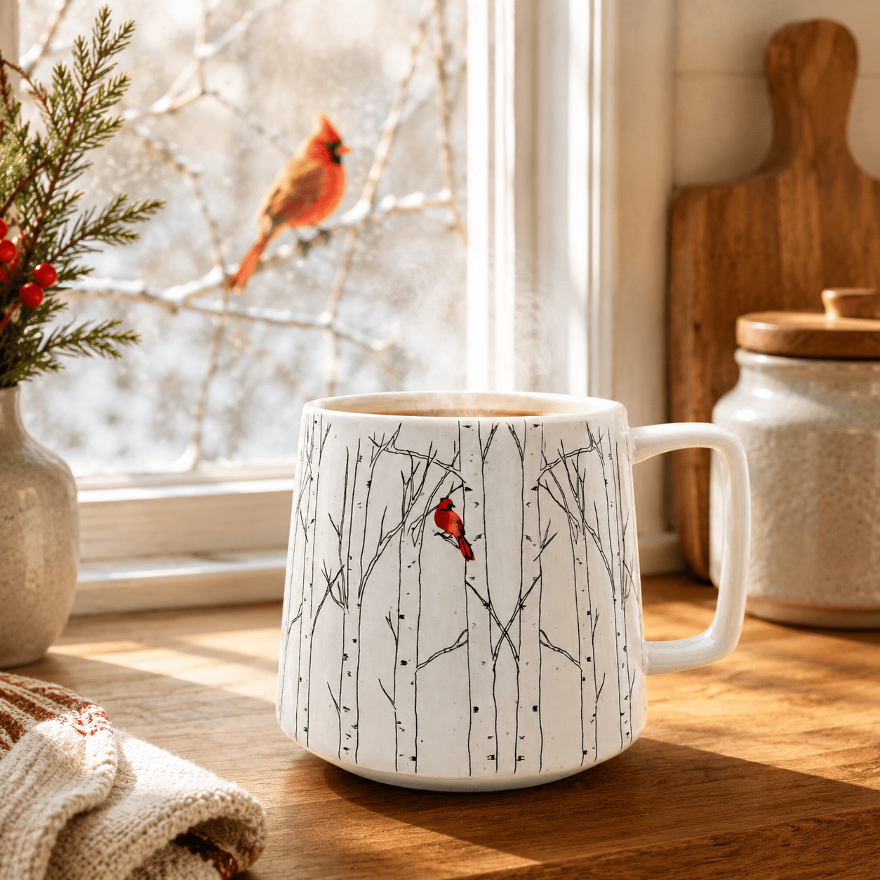 Cardinal In The Grove Mug