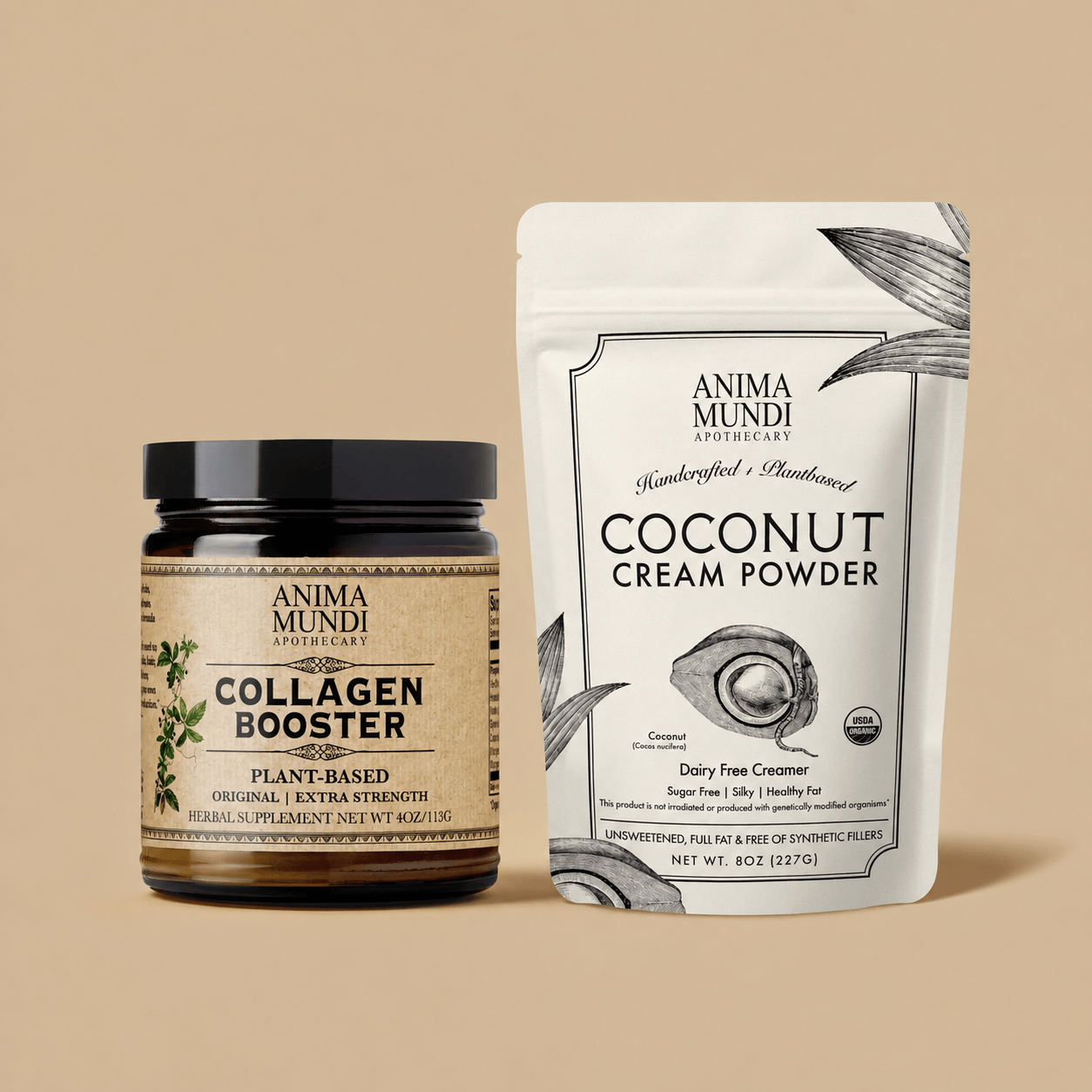 Anima Mundi Herbal supplements Collagen + Creamer | BUNDLE