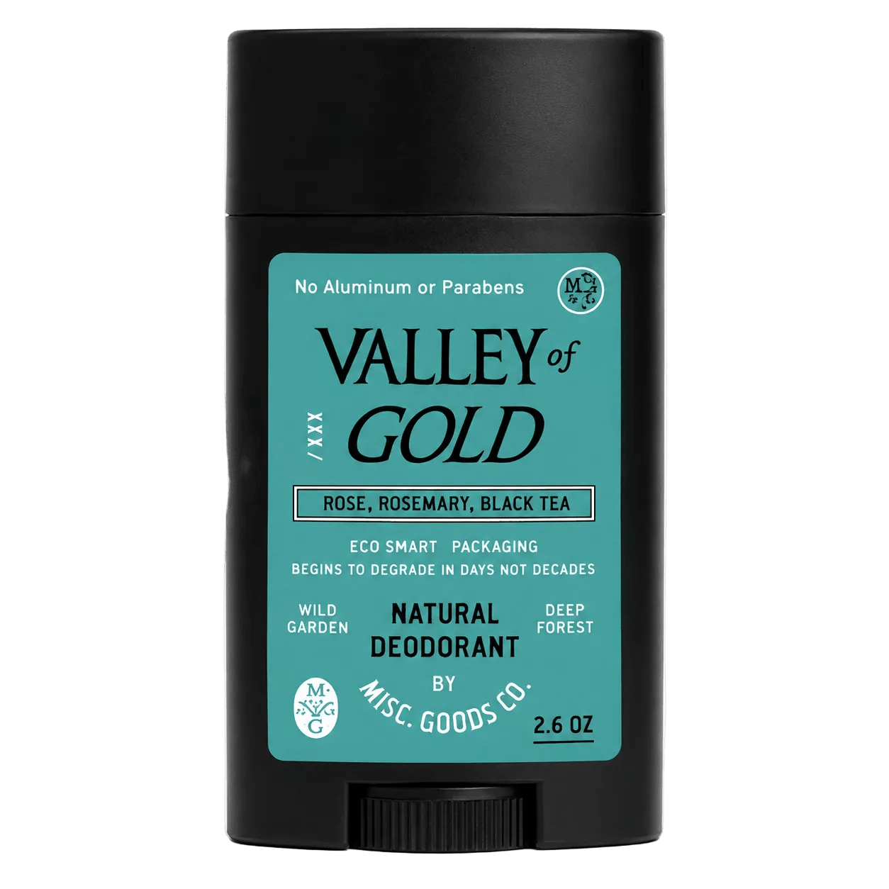 Misc. Goods Co. 1 Stick / 2.6oz "Valley of Gold" Natural Deodorant