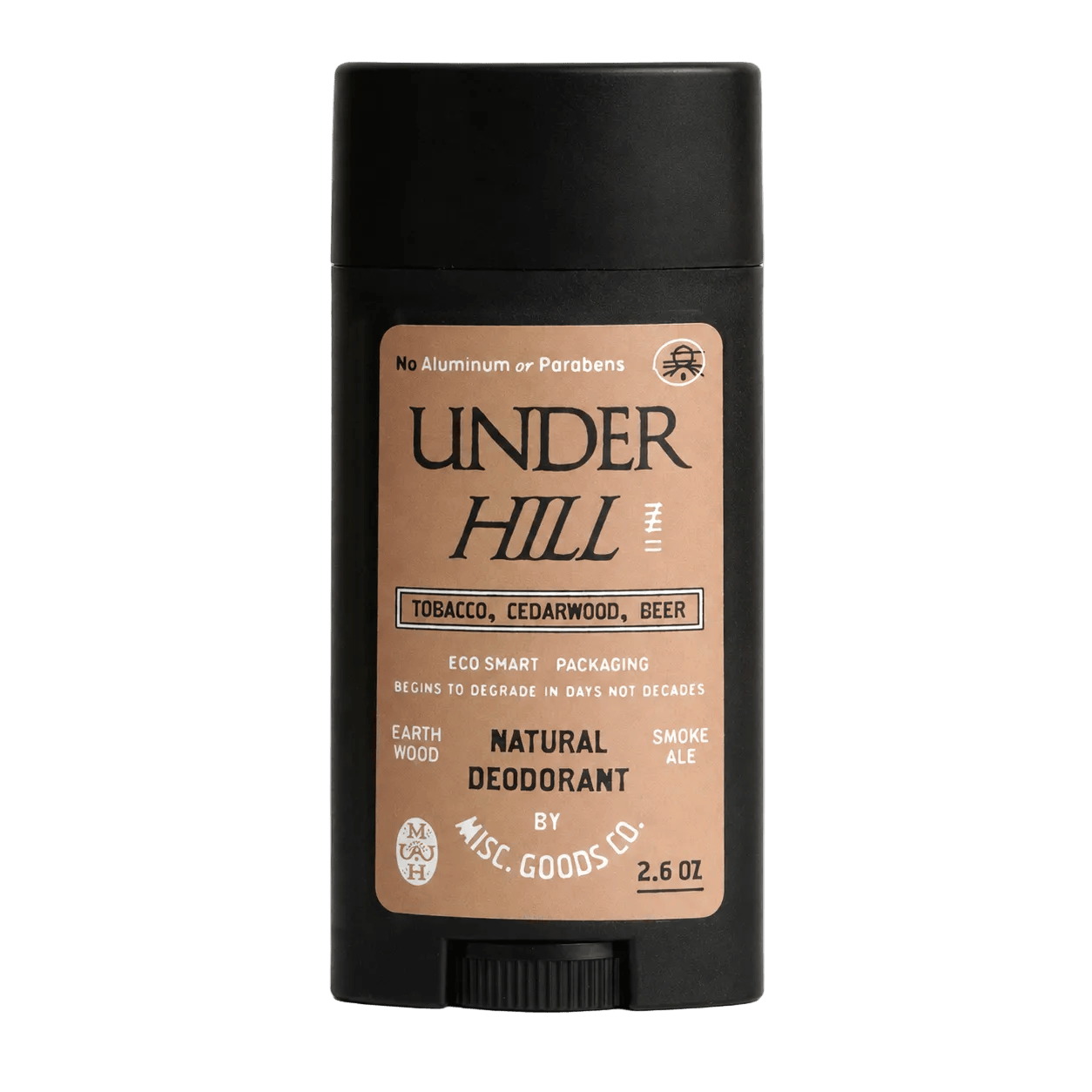 Misc. Goods Co. 1 Stick / 2.6oz "Underhill" Natural Deodorant