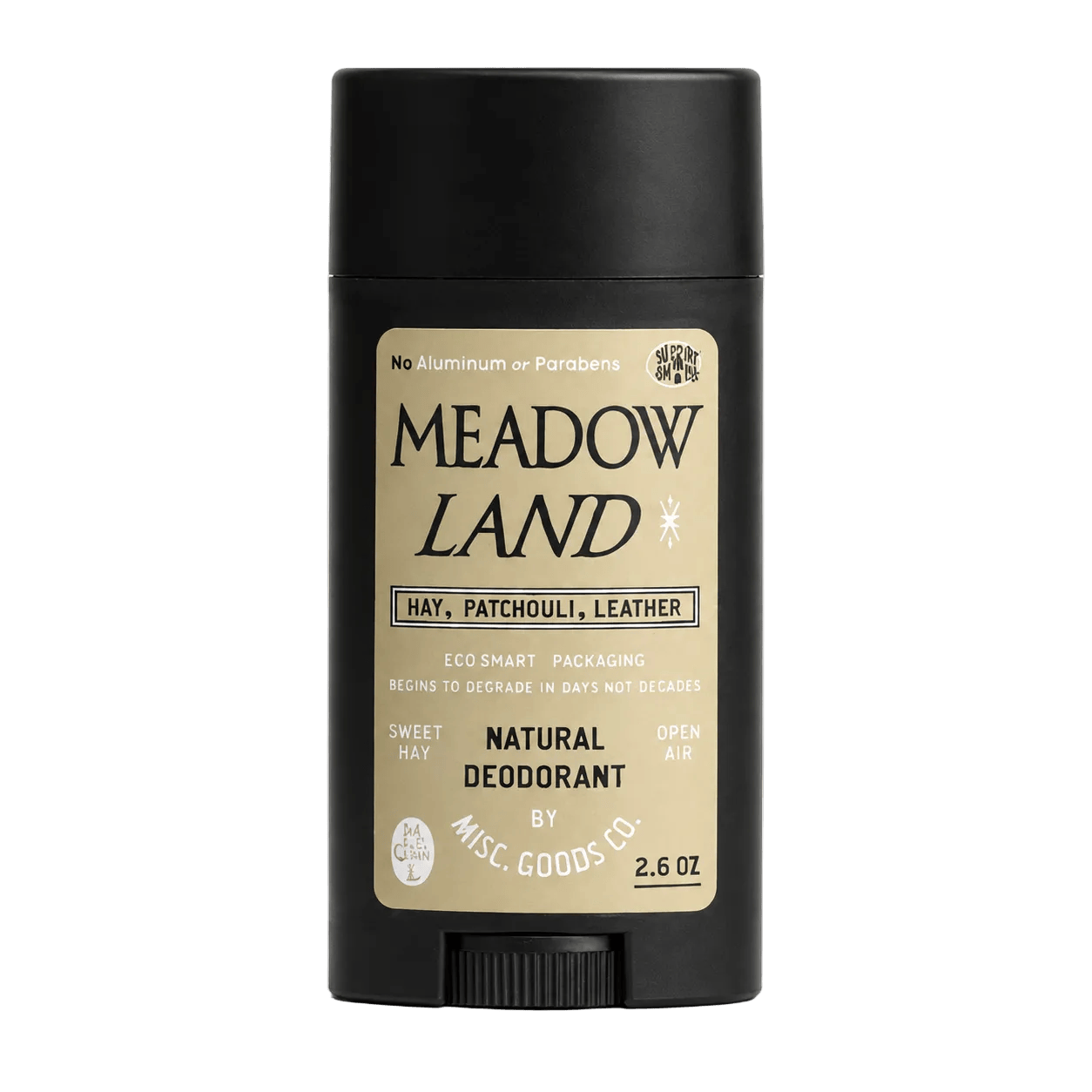 Misc. Goods Co. 1 Stick / 2.6oz "Meadowland" Natural Deodorant