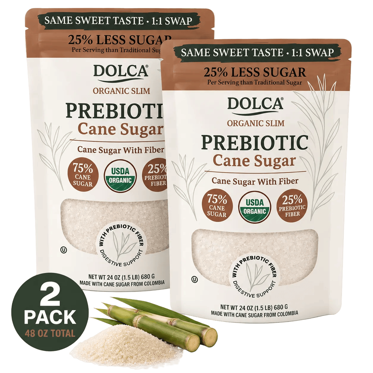 Dolca Sugar Sugar Organic Dolca Slim - pack of 2 Dolca Slim - 2 Pack
