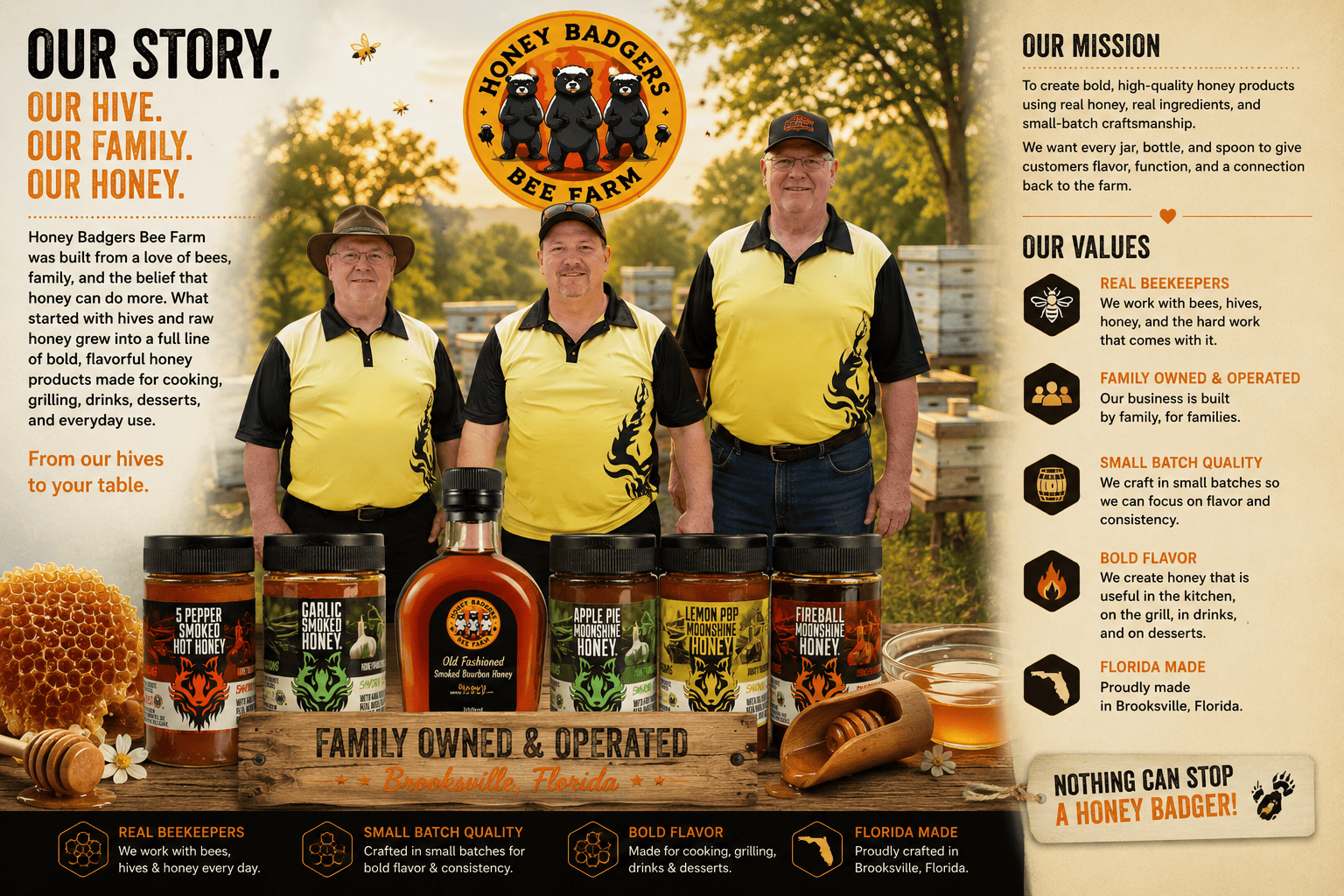 Honey Badgers Bee Farm All natural Tea Blackberry Honey Tea