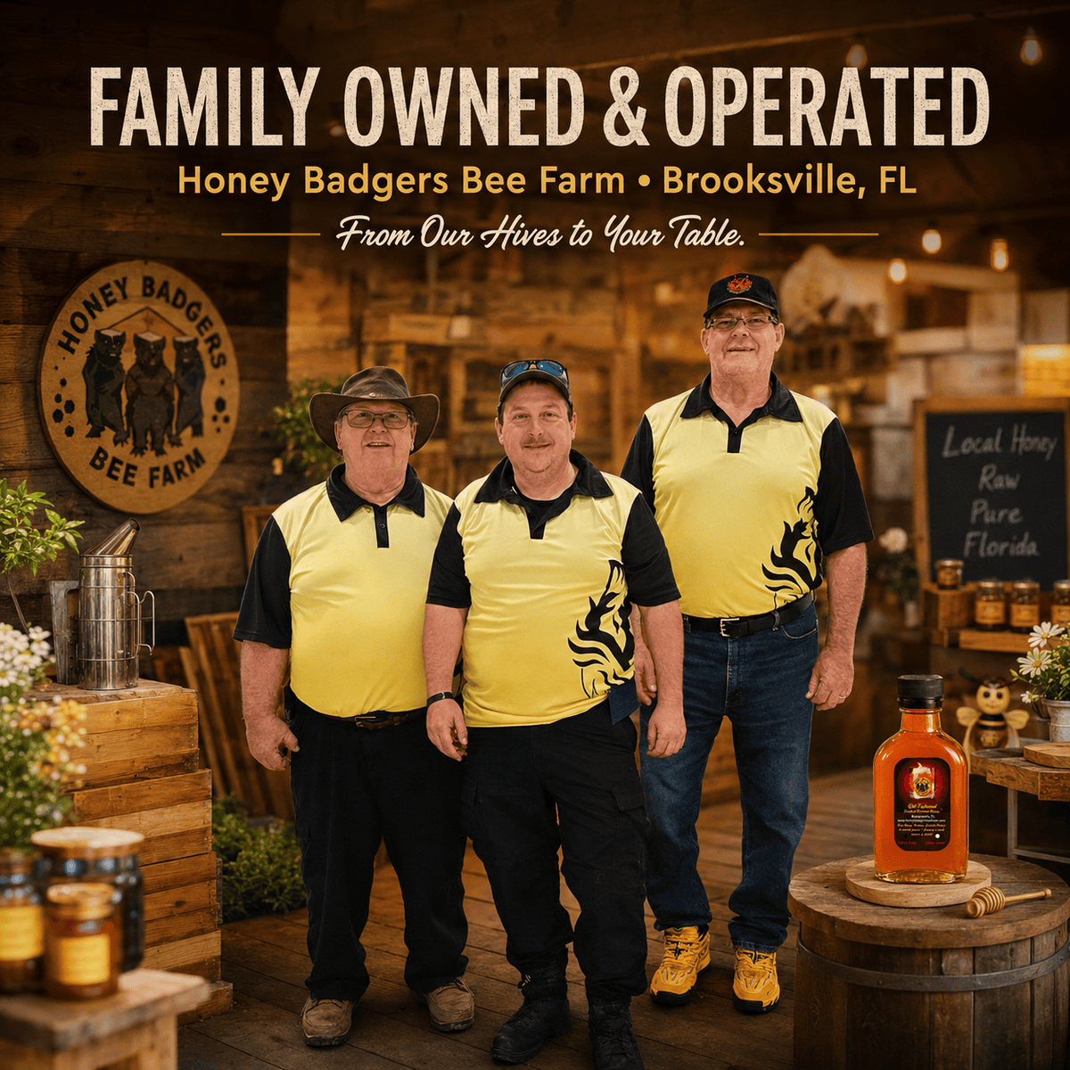 Honey Badgers Bee Farm All natural Tea Matcha Green Honey Tea