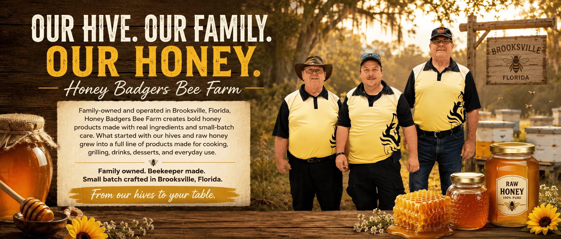 Honey Badgers Bee Farm All Natural Coffee Cowboy Coffee - Instant Honey Coffee - All-in-one - Just add to hot water