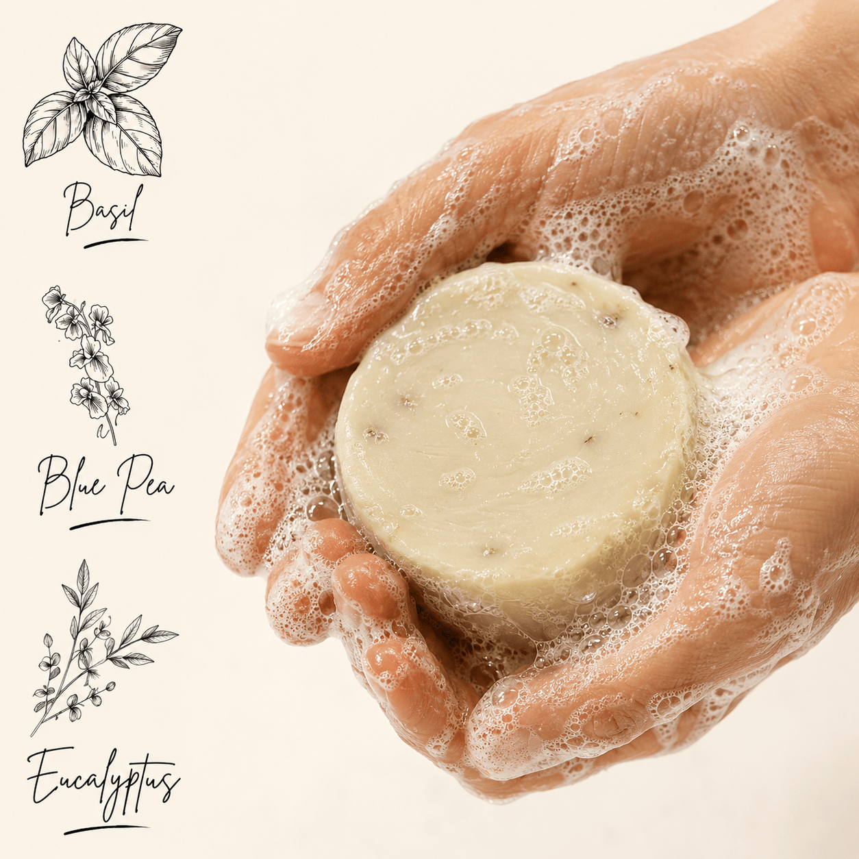 Aster Earth Bath And Body DGAF, Eucalyptus and Basil, Soap Bar