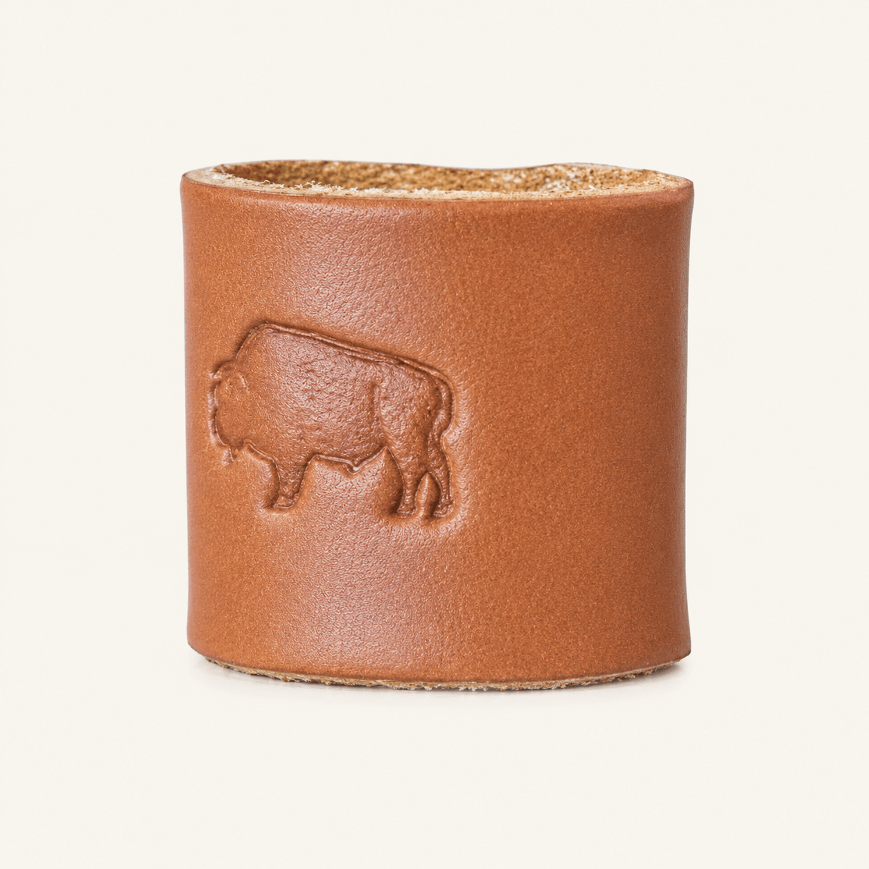 The Local Branch Leather Caramel Leather Bandana Slide