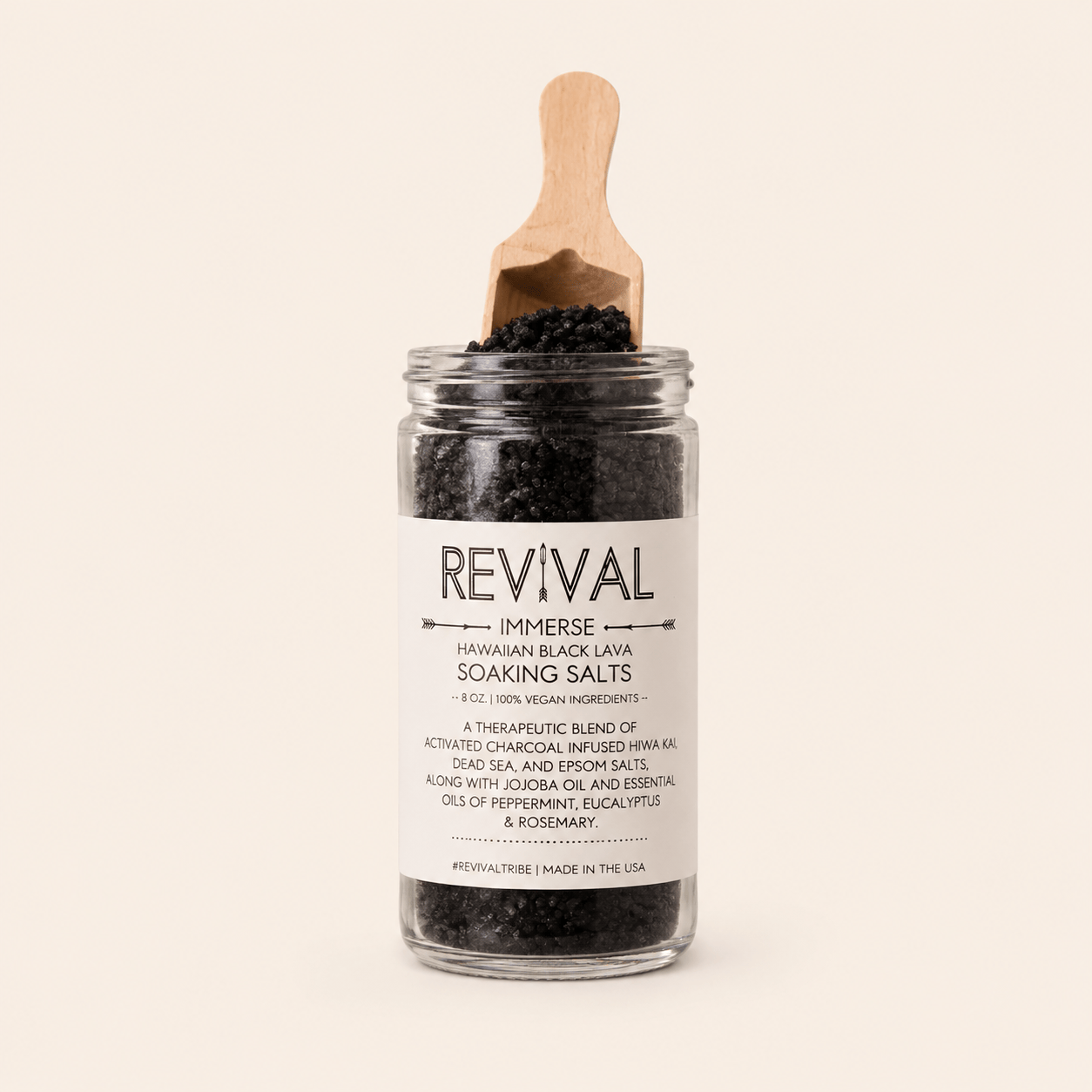 Revival Body Care BATH Immerse Soaking Salts – Hawaiian Black Lava
