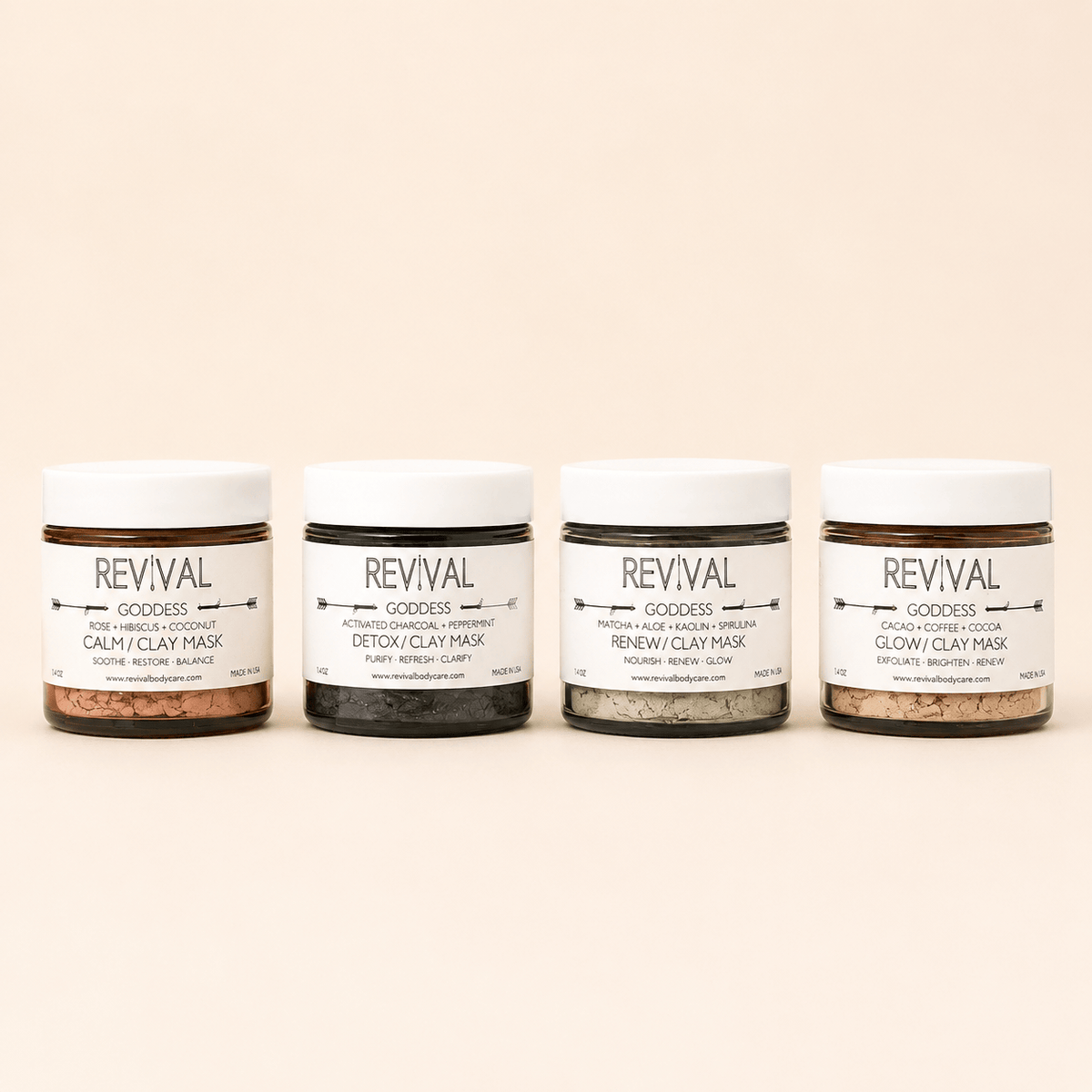 Revival Body Care FACE MASK Goddess Clay Mask Set