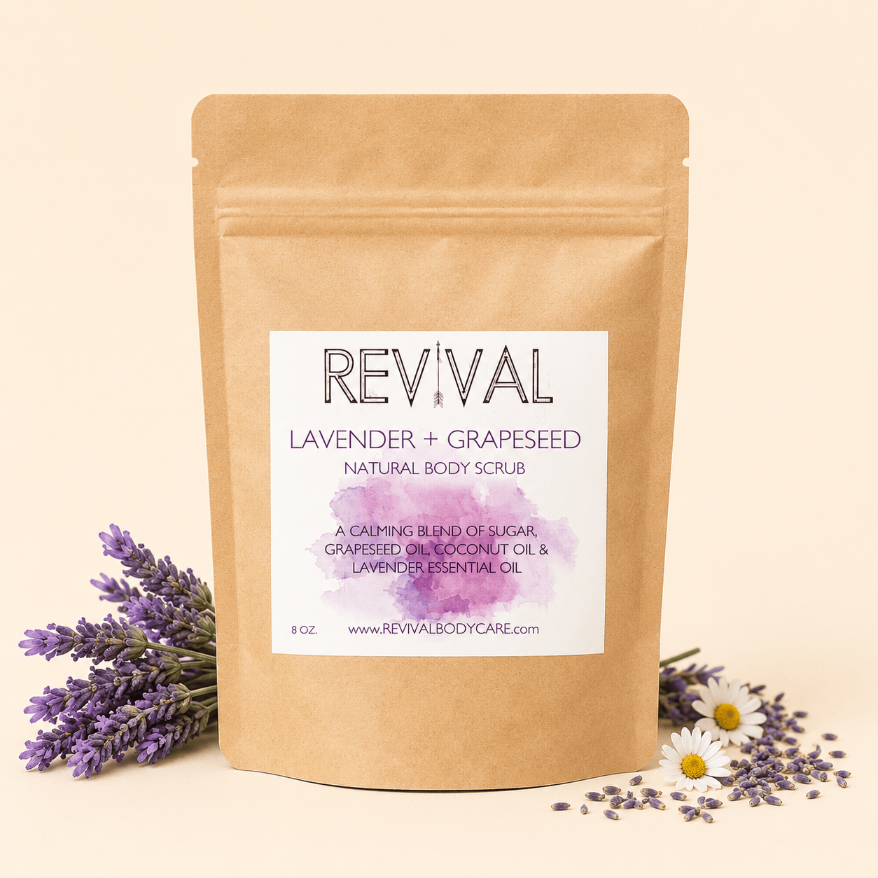 Revival Body Care BODY SCRUB Lavender + Grapeseed Body Scrub