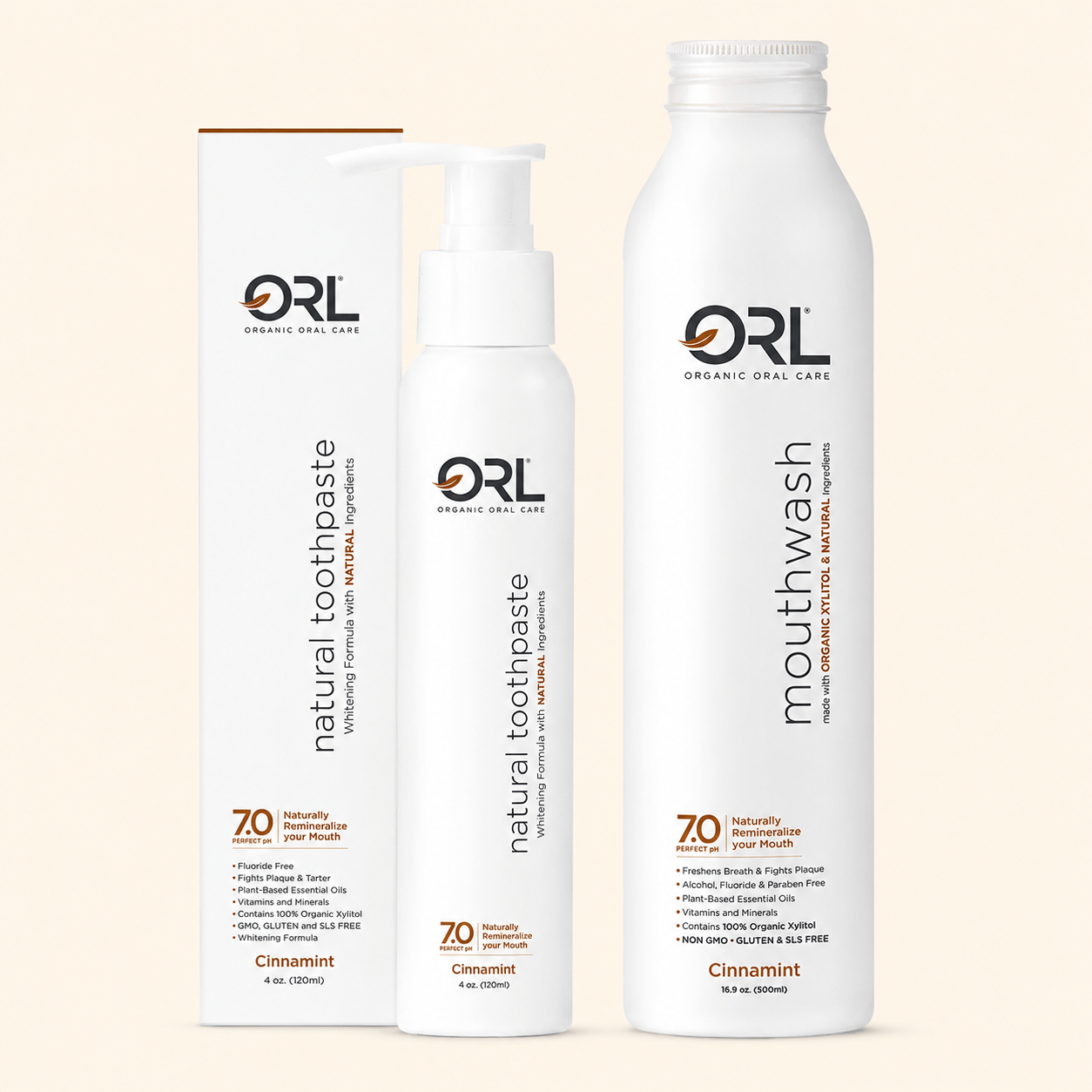 ORL Bundle Cinnamint Bundle - Toothpaste & Mouthwash Combo