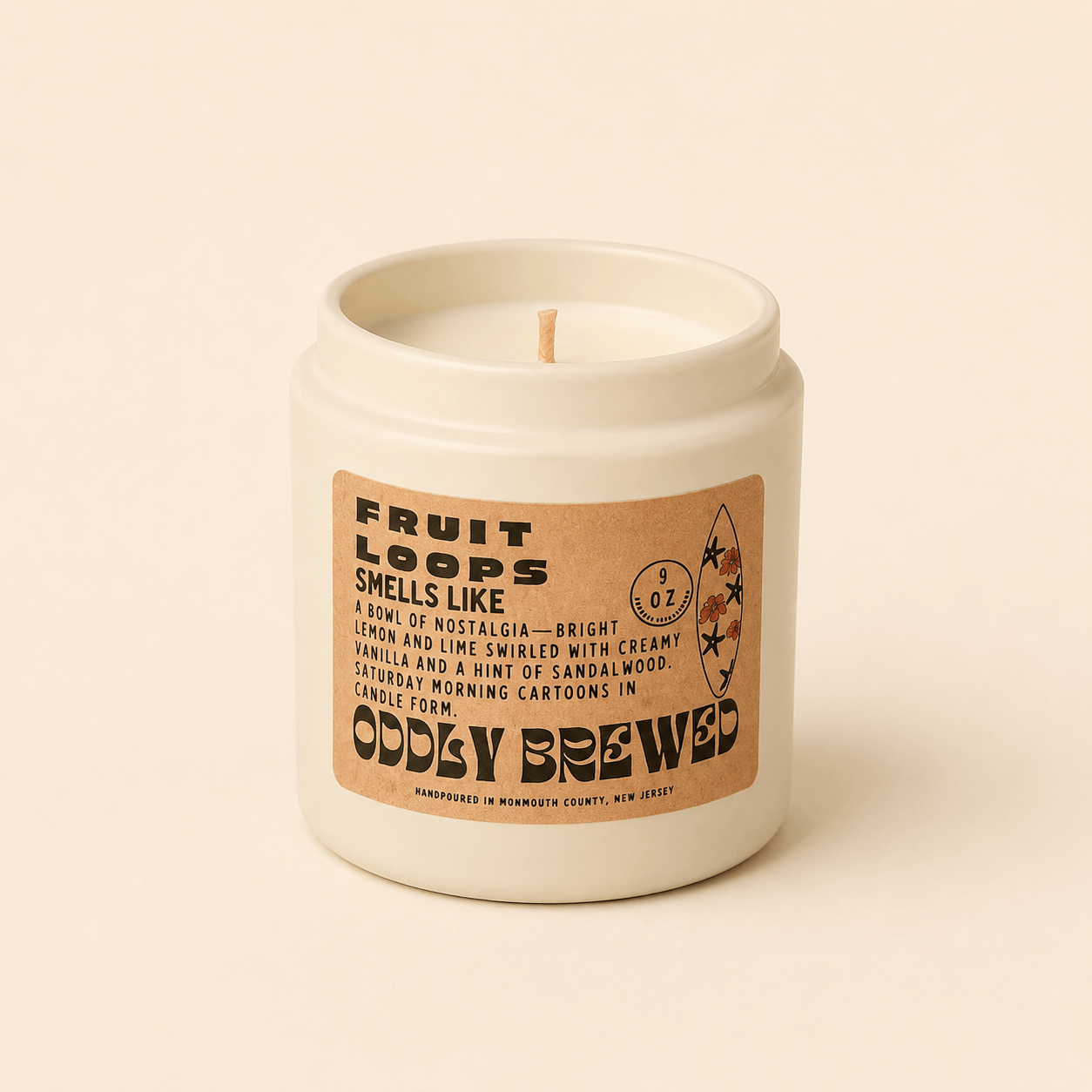 Oddly Brewed Soy candle Fruit Loops Soy Candle Tins