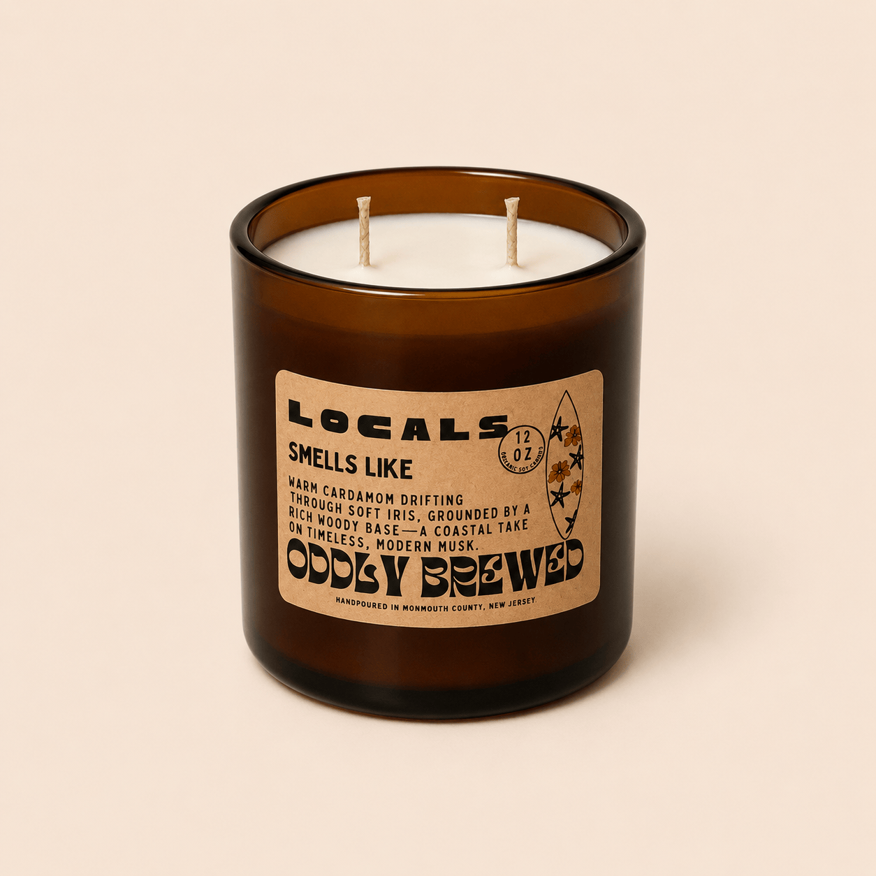 Oddly Brewed Candles Large 12oz Locals Soy Candle