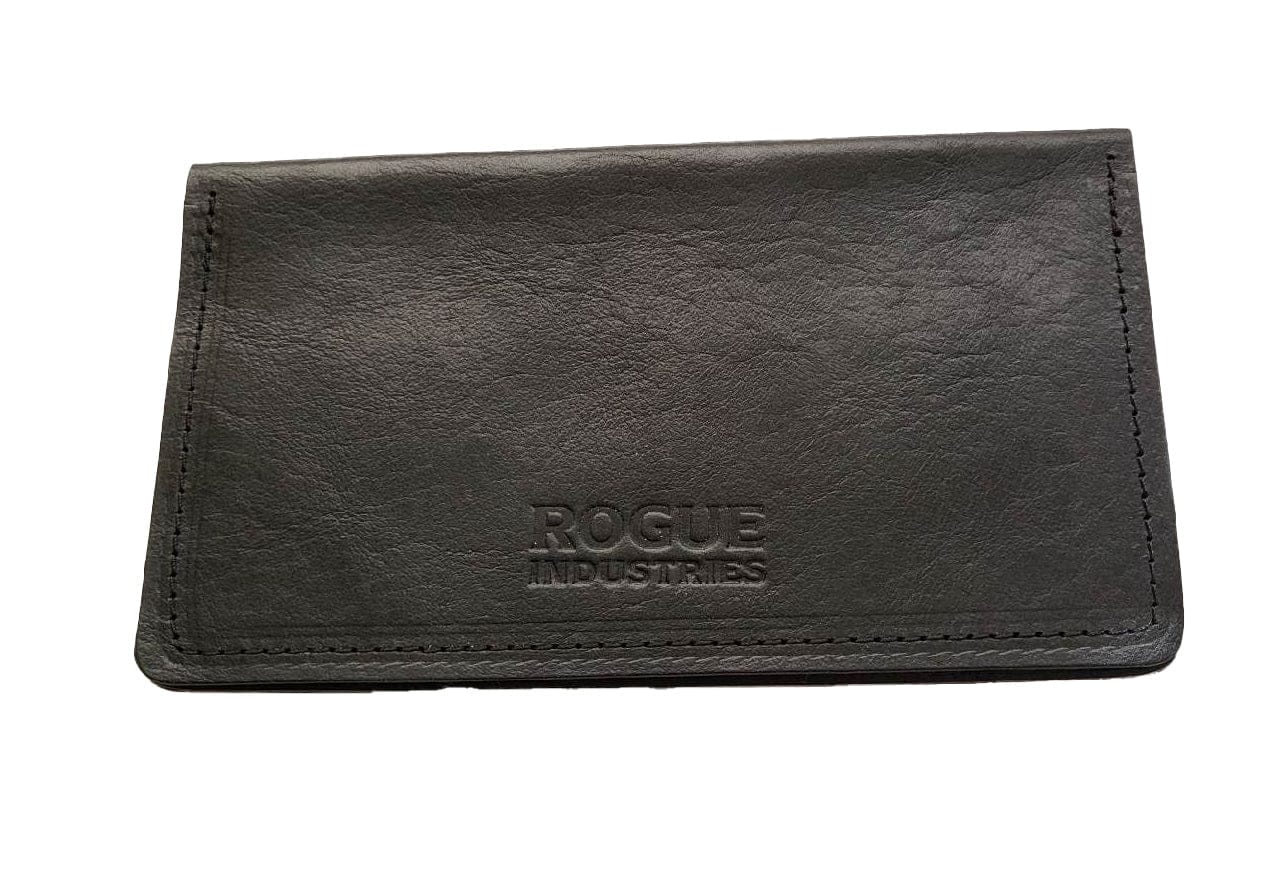 Rogue Industries American Bison - Black Leather Checkbook Cover