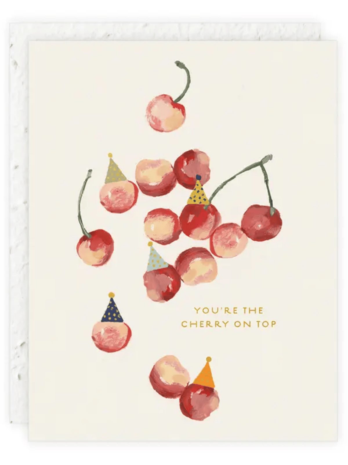 Ash & Rose Greeting & Note Cards Cherry on Top - Seeded Birthday Card