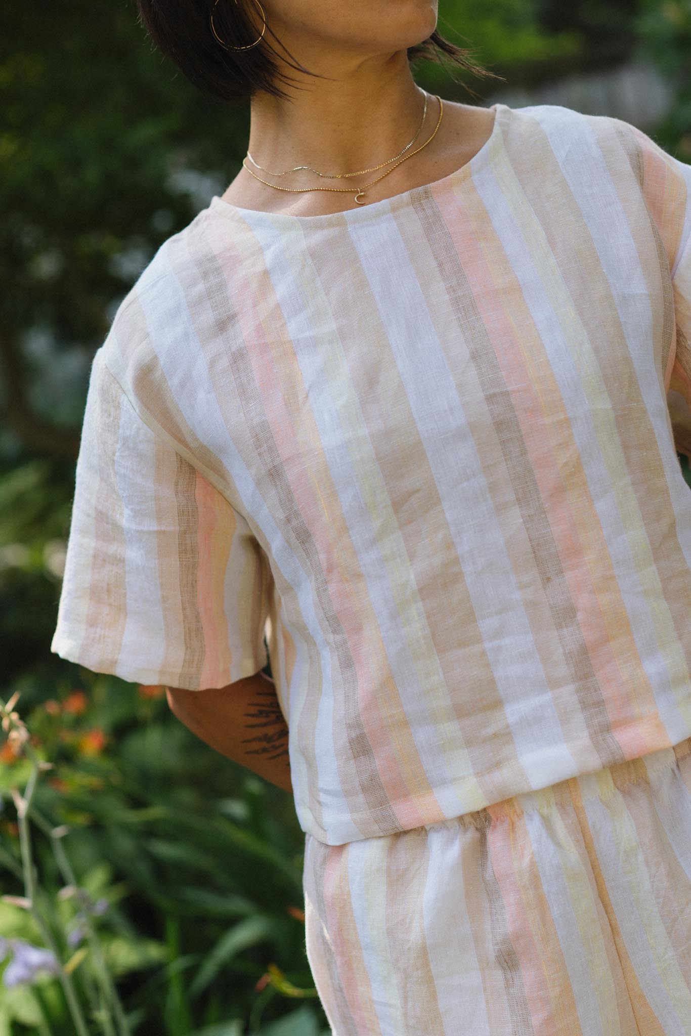 Chloe Tee in Desert Stripe