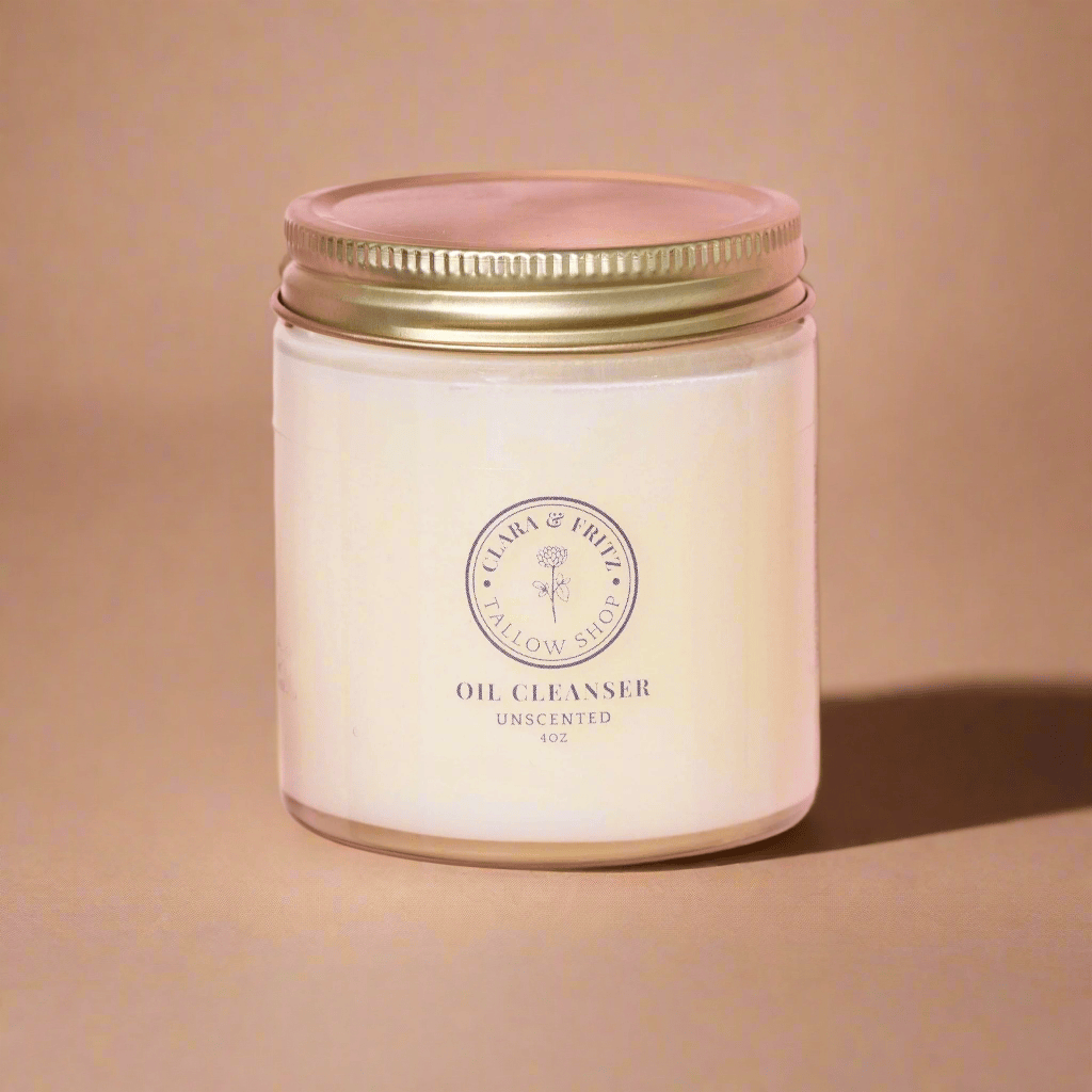 Clara & Fritz Tallow Shop Facial Cleansers Unscented 4 oz Clara & Fritz Tallow-Based Oil Cleanser