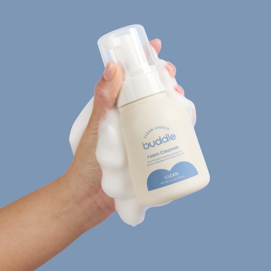 Buddle Skincare Diaper Rash Treatment, Foam Cleanser Buddle Clean Baby Skin