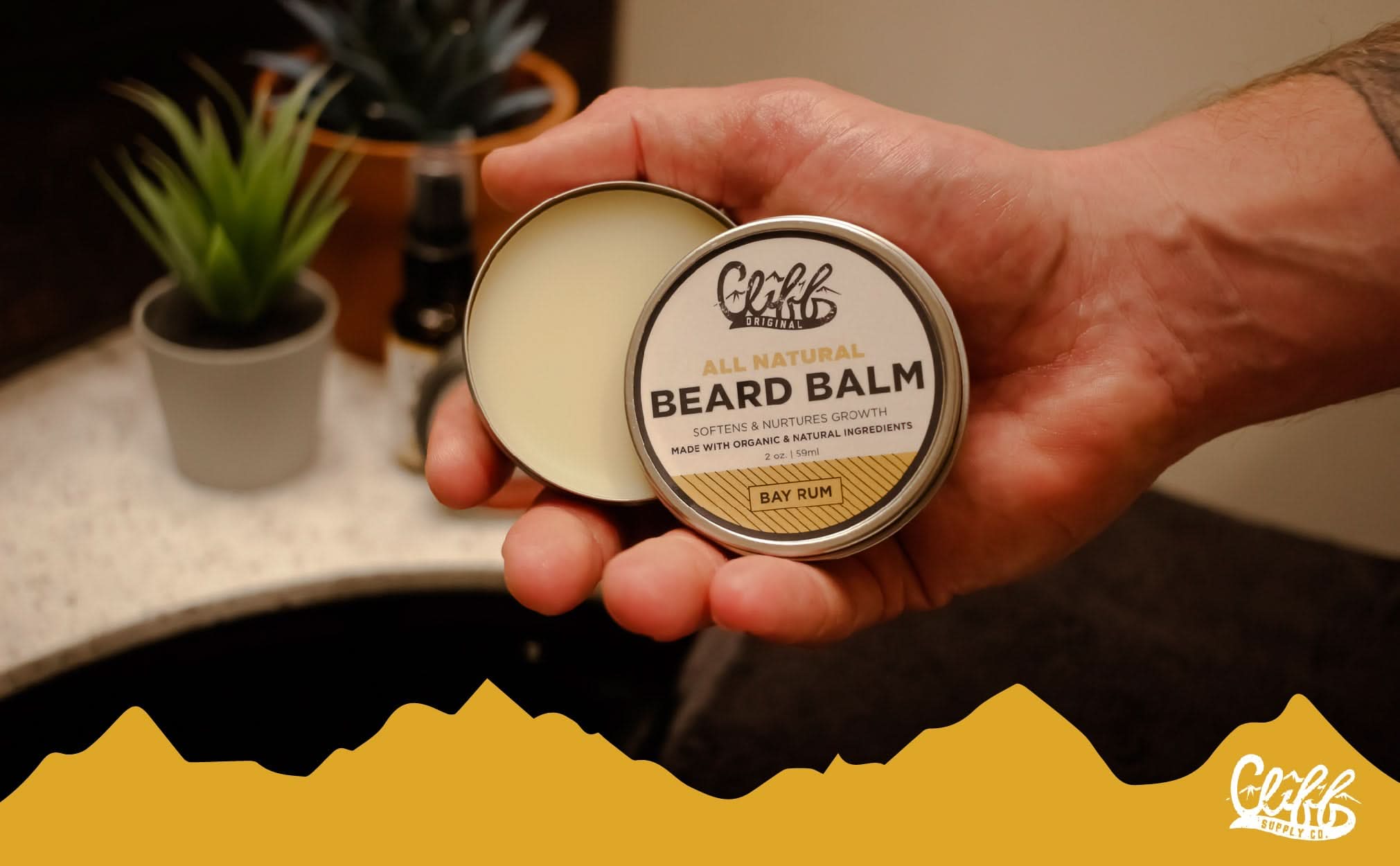 Beard Balm Puck - Bay Rum - My American Goods
