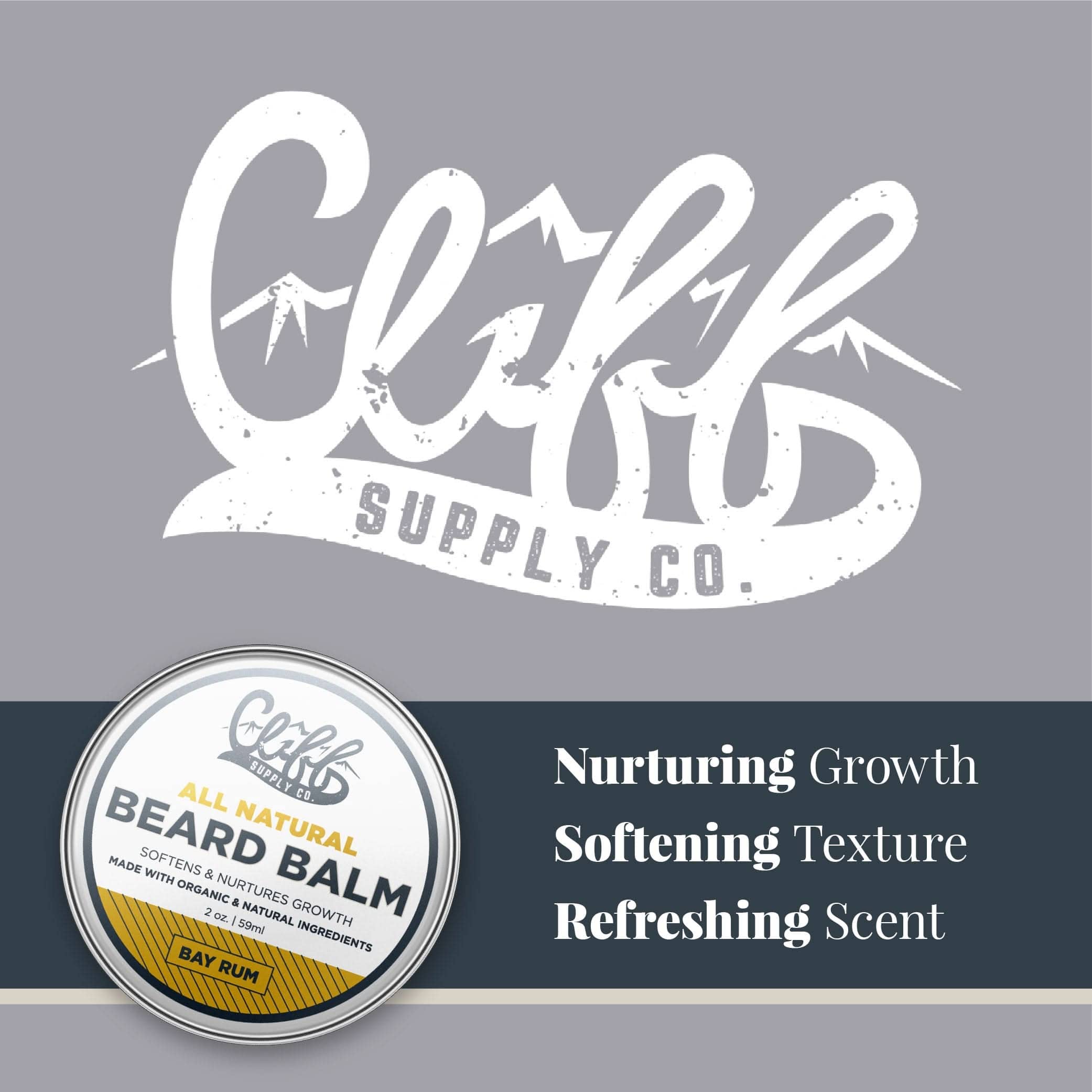 Cliff Supply Beard Balm Beard Balm Puck - Bay Rum