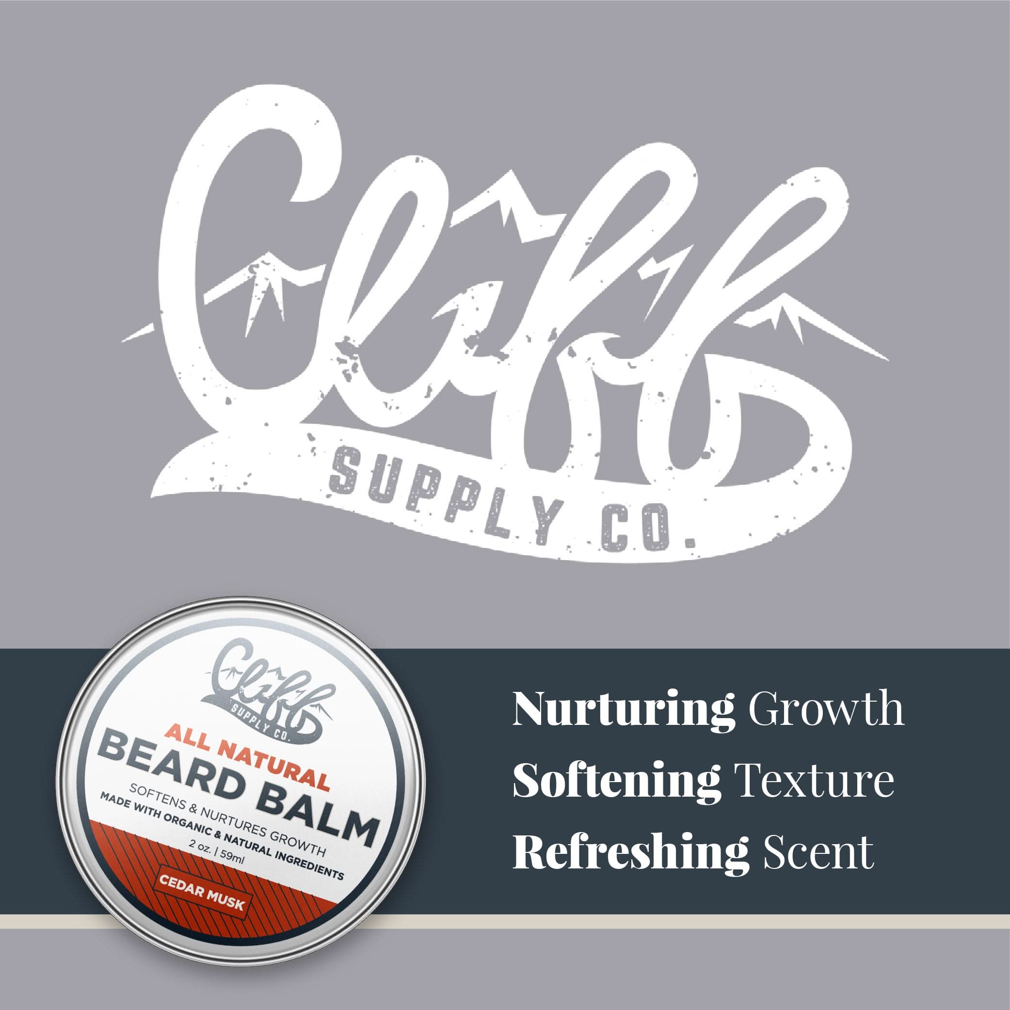 Beard Balm Puck - Cedar Musk - My American Goods