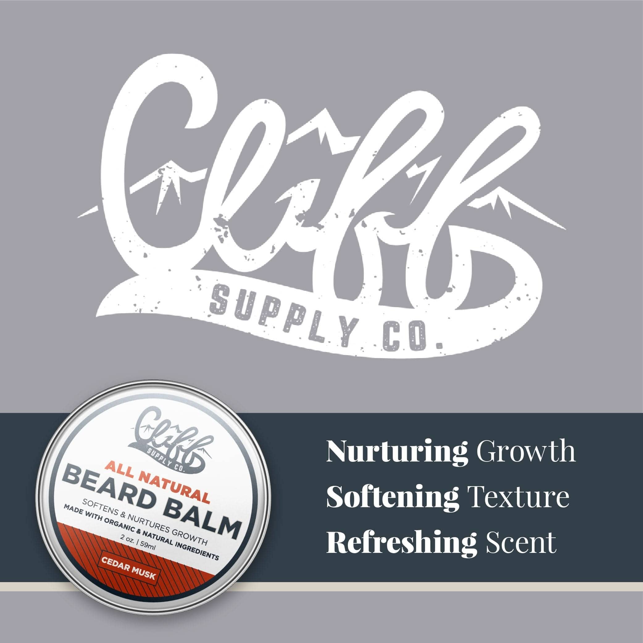 Cliff Supply Beard Balm Beard Balm Puck - Cedar Musk