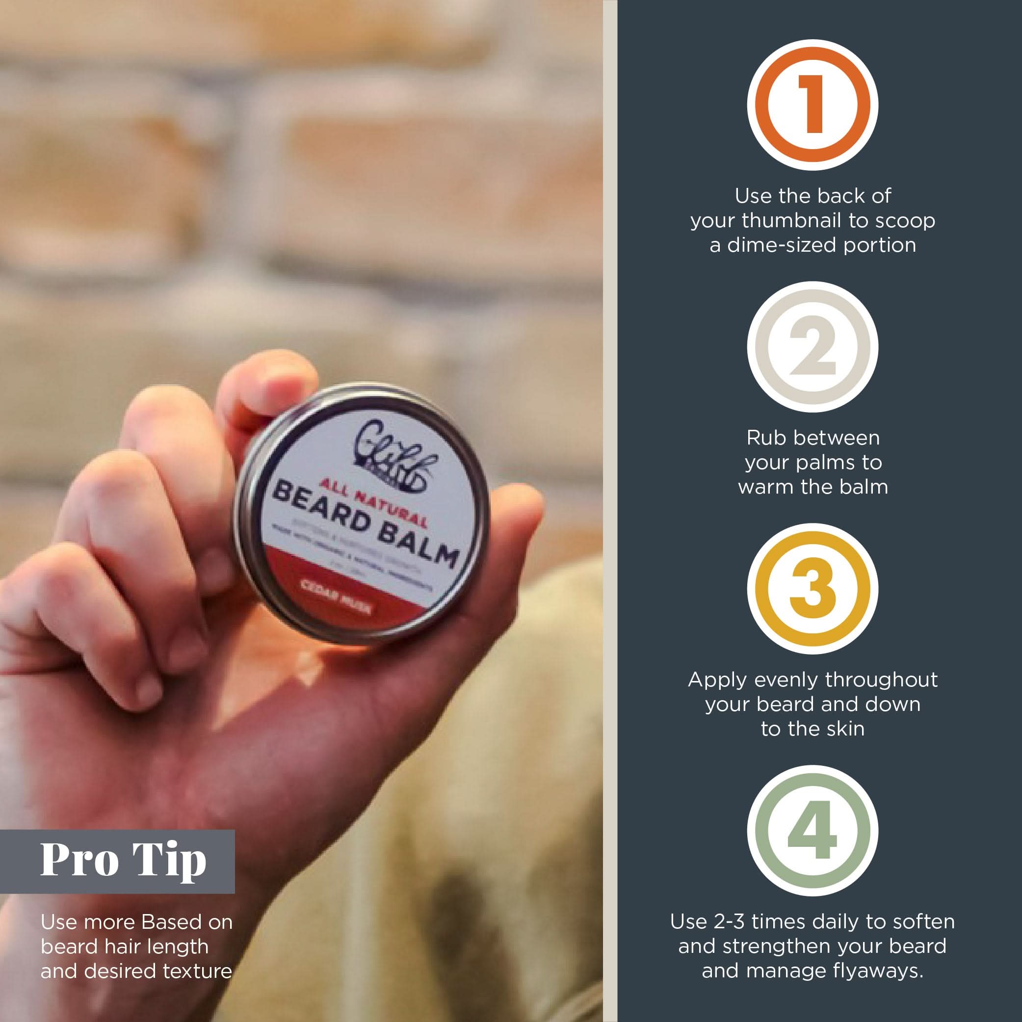 Beard Balm Puck - Cedar Musk - My American Goods