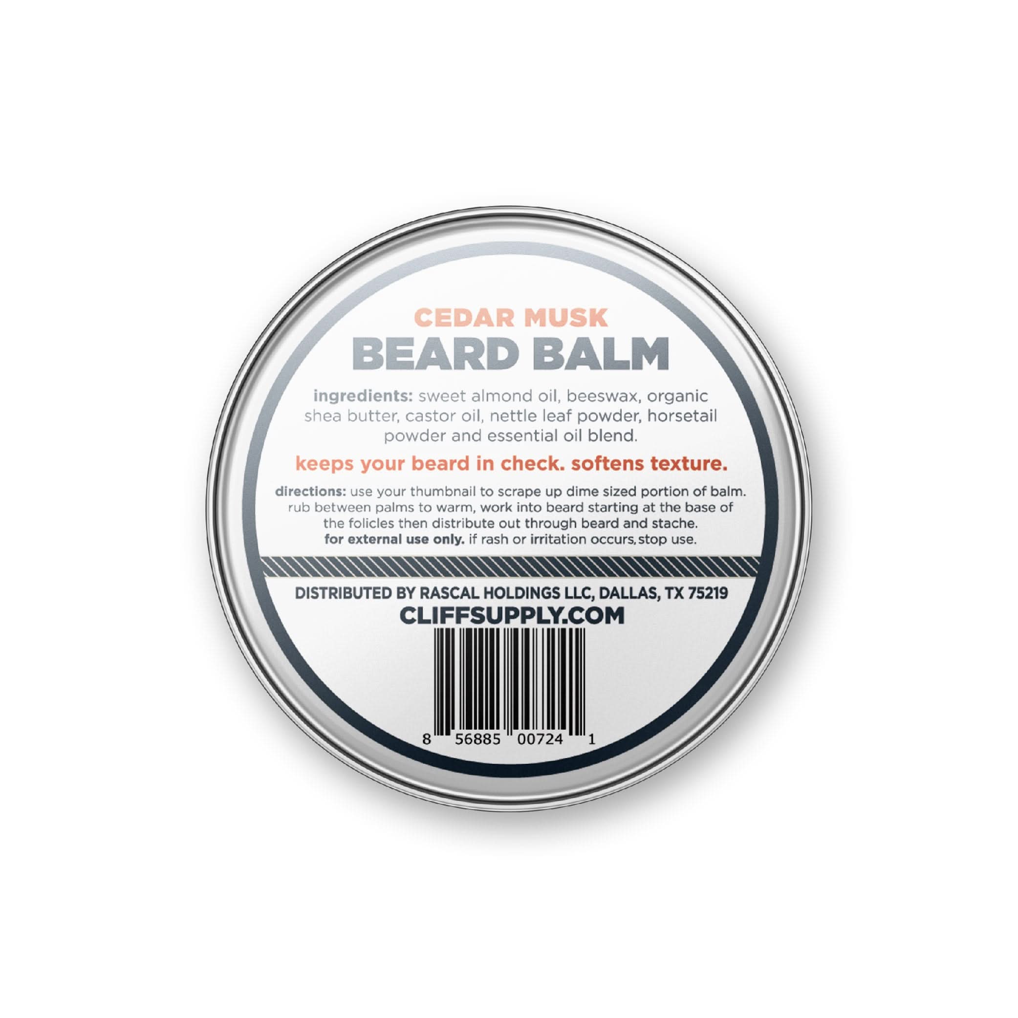 Cliff Supply Beard Balm Beard Balm Puck - Cedar Musk