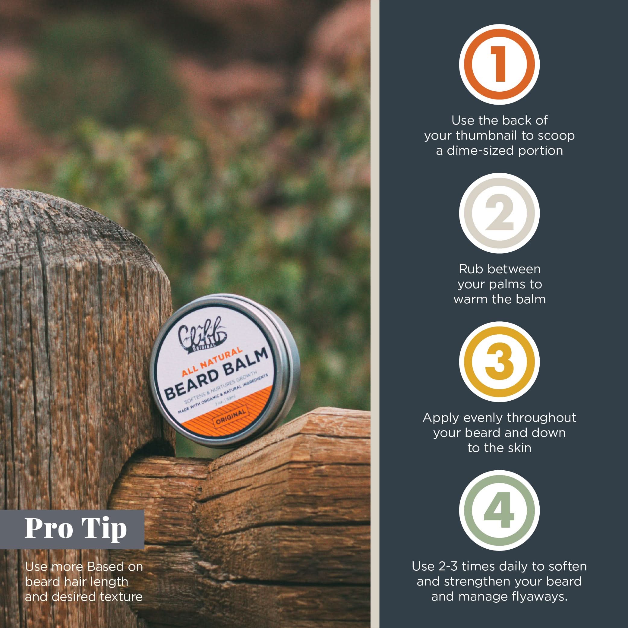 Beard Balm  Puck - Original Scent - My American Goods