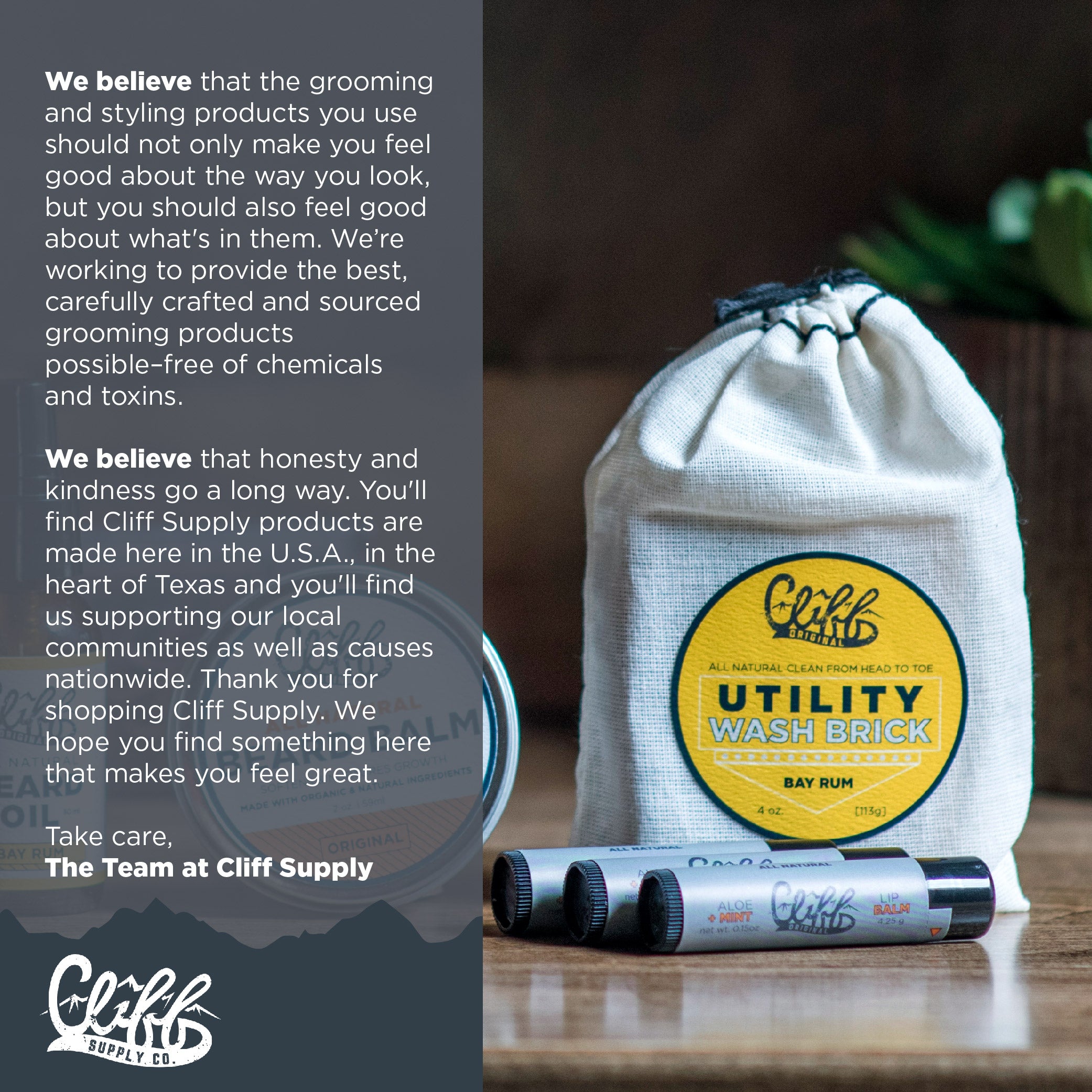 Beard Wash Brick - Cedar Musk by Cliff Supply - My American Goods