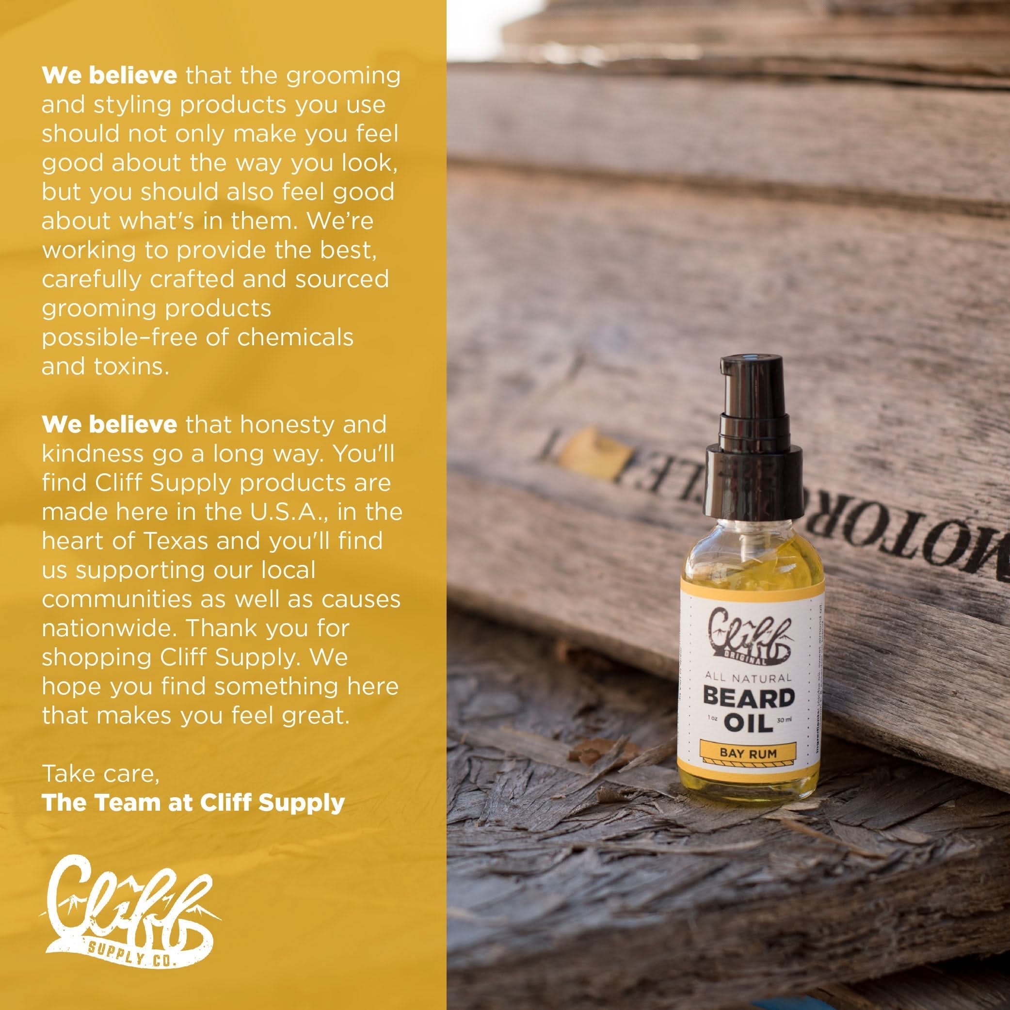 Cliff Supply Beard Oil Beard Oil - Bay Rum