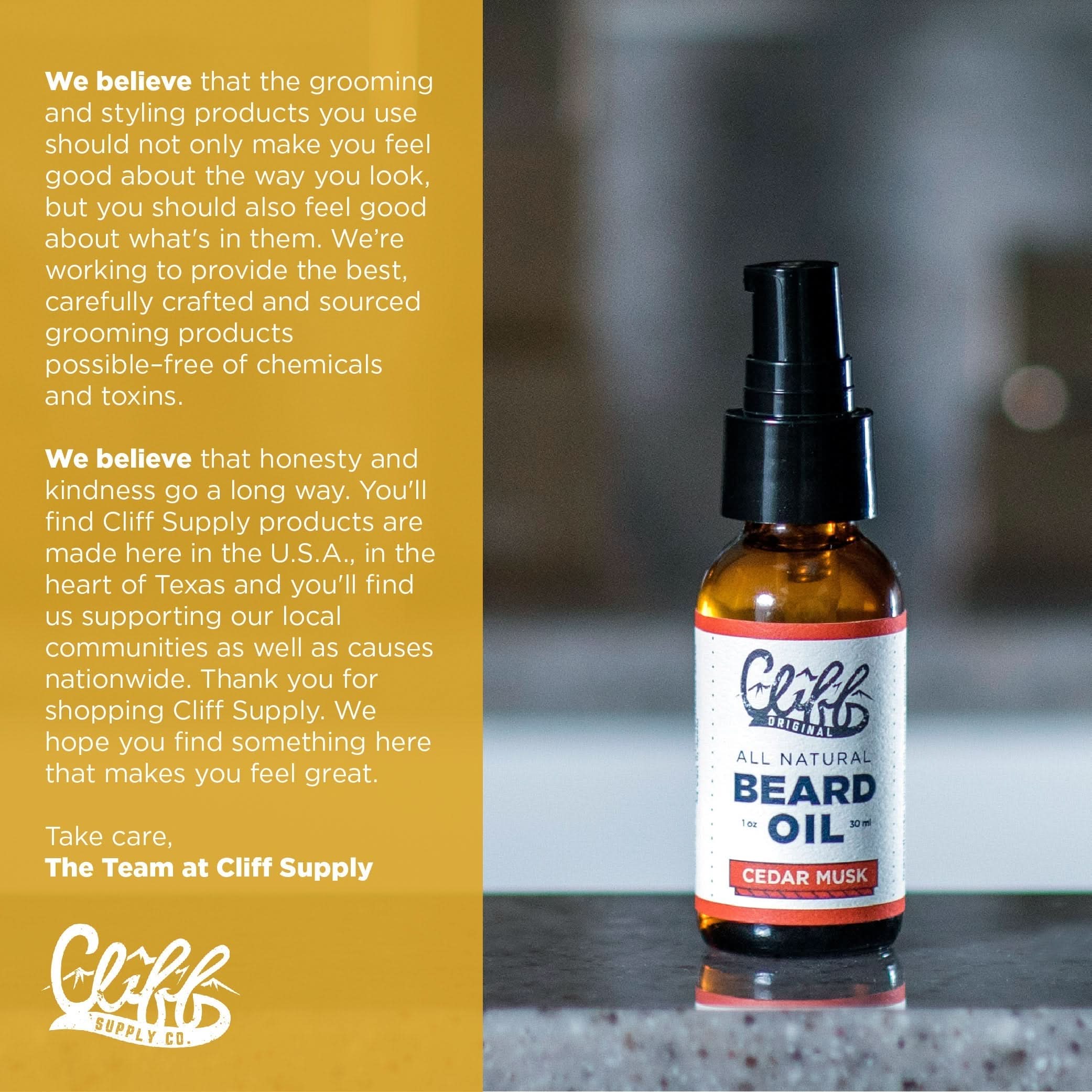 Beard Oil - Cedar Musk - My American Goods