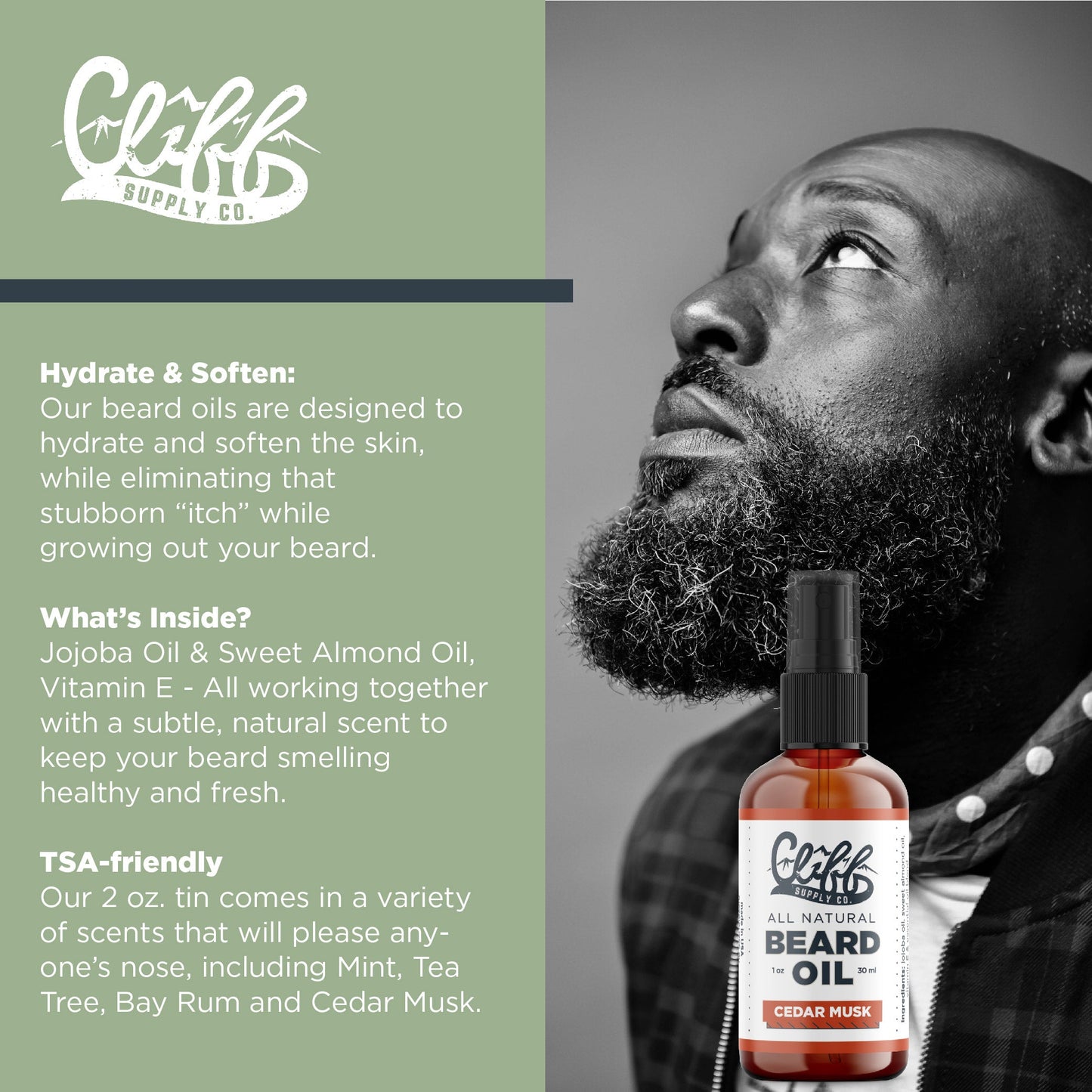 Beard Oil - Cedar Musk - My American Goods