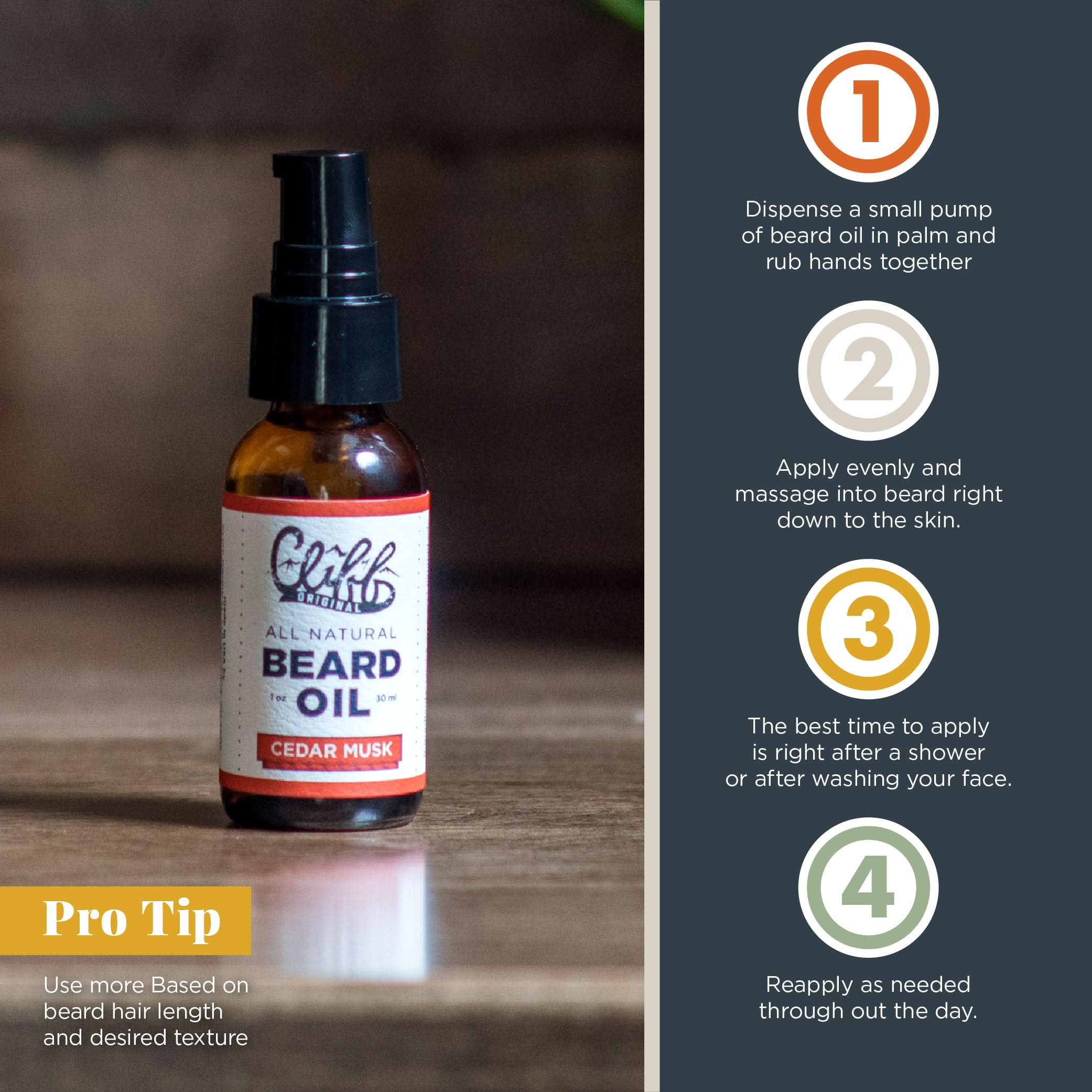 Beard Oil - Cedar Musk - My American Goods