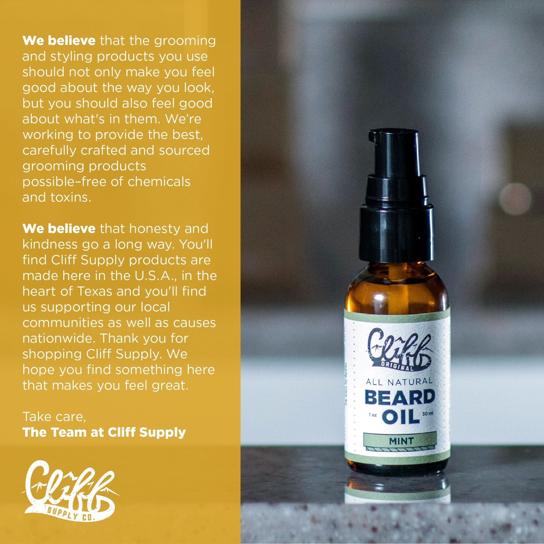 Cliff Supply Beard Oil Beard Oil - Mint