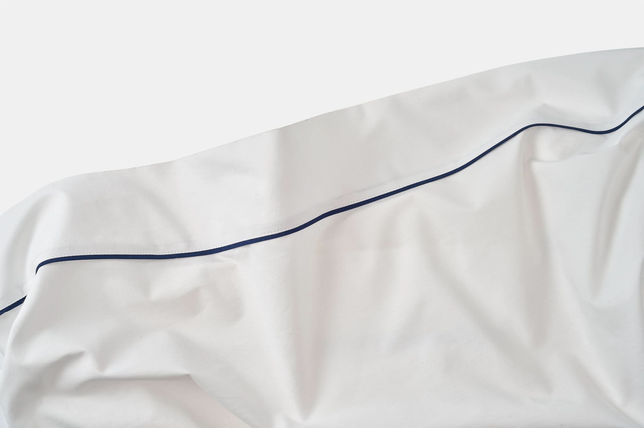 Cotton Piping Design Bed Sheet Set - My American Goods