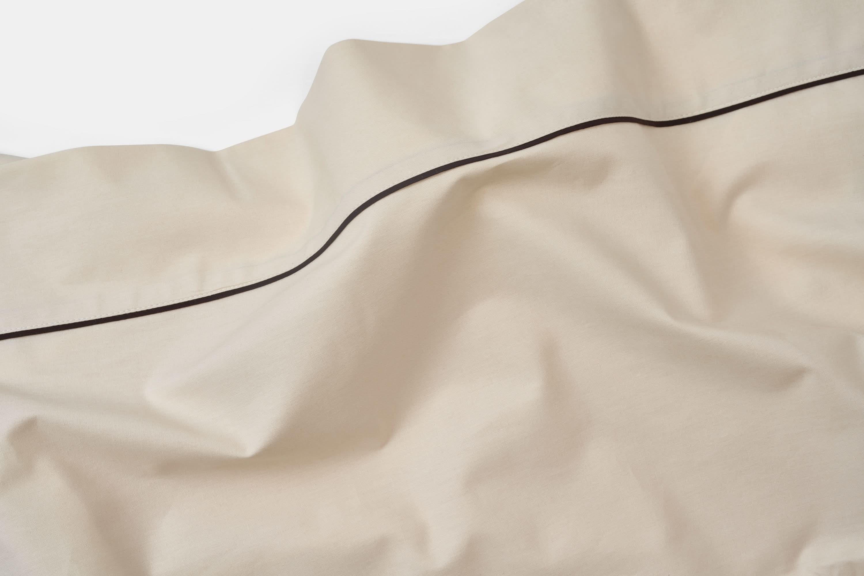 Cotton Piping Design Bed Sheet Set - My American Goods