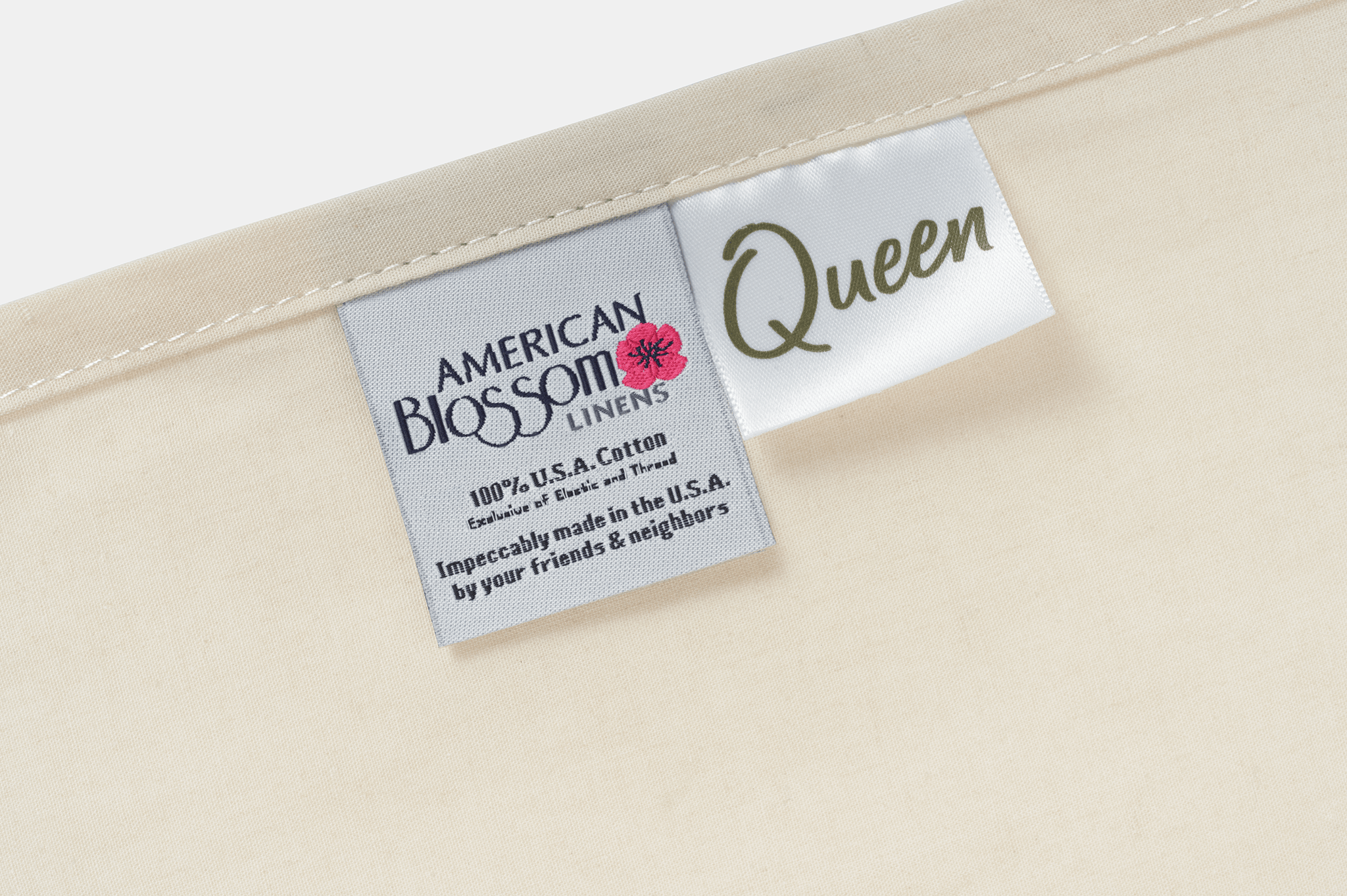 American Blossom Linens Bed Sheets Cotton Percale Bed Sheet Set