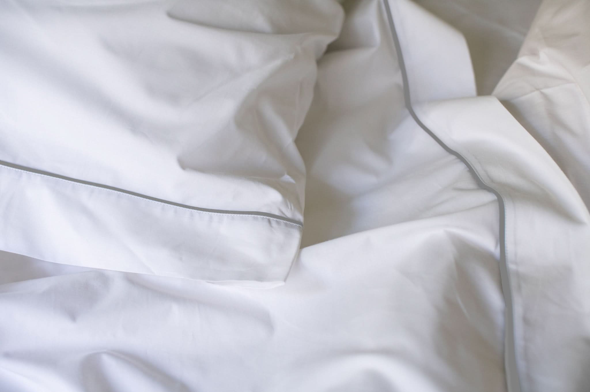 Cotton Piping Design Bed Sheet Set - My American Goods