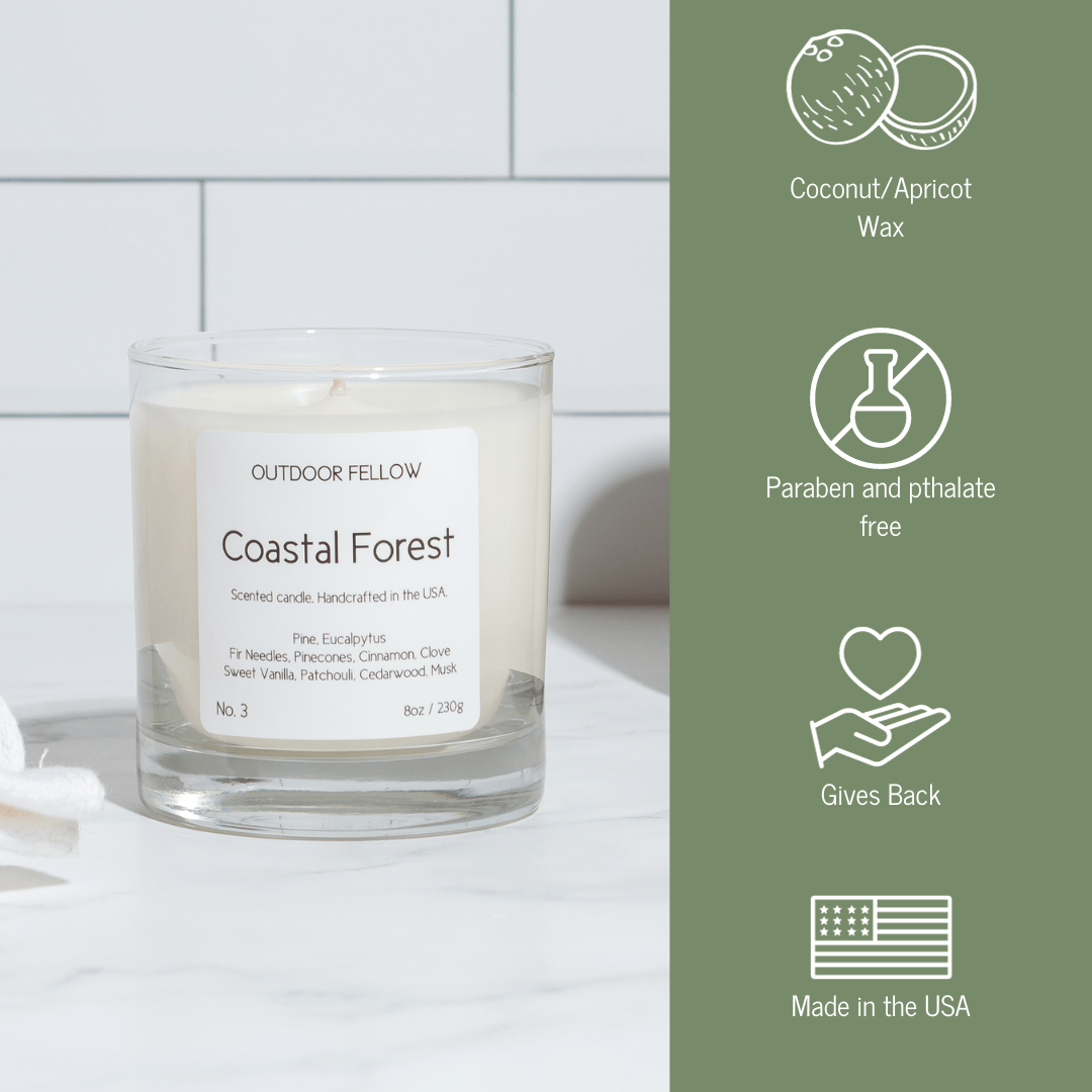 Coastal Forest Scented Candle - My American Goods