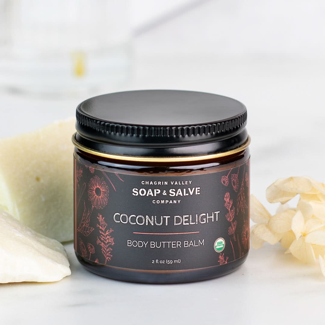 Chagrin Valley Soap & Salve Body Balm 2 fl oz Jar Body Balm: Coconut Delight