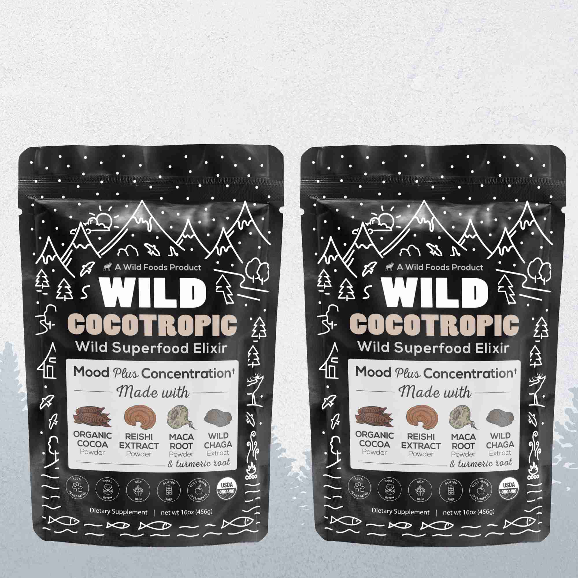 CocoTropic, 32 servings – Organic Mushroom Mix for Energy & Focus