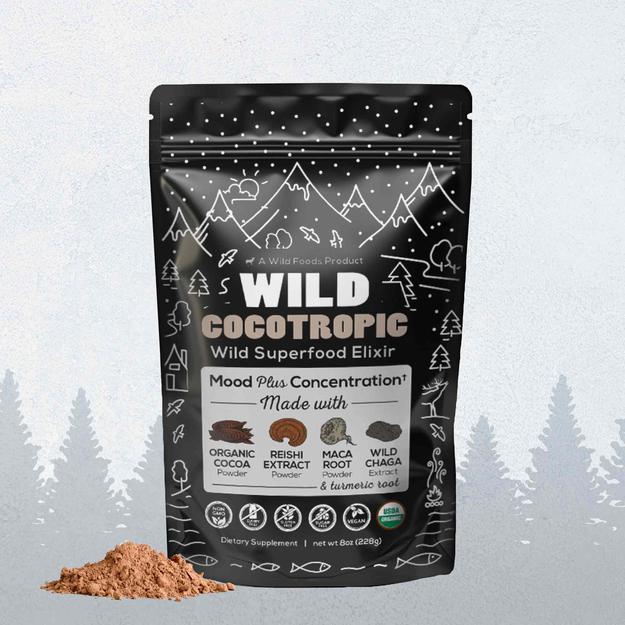 CocoTropic, 32 servings – Organic Mushroom Mix for Energy & Focus - My American Goods